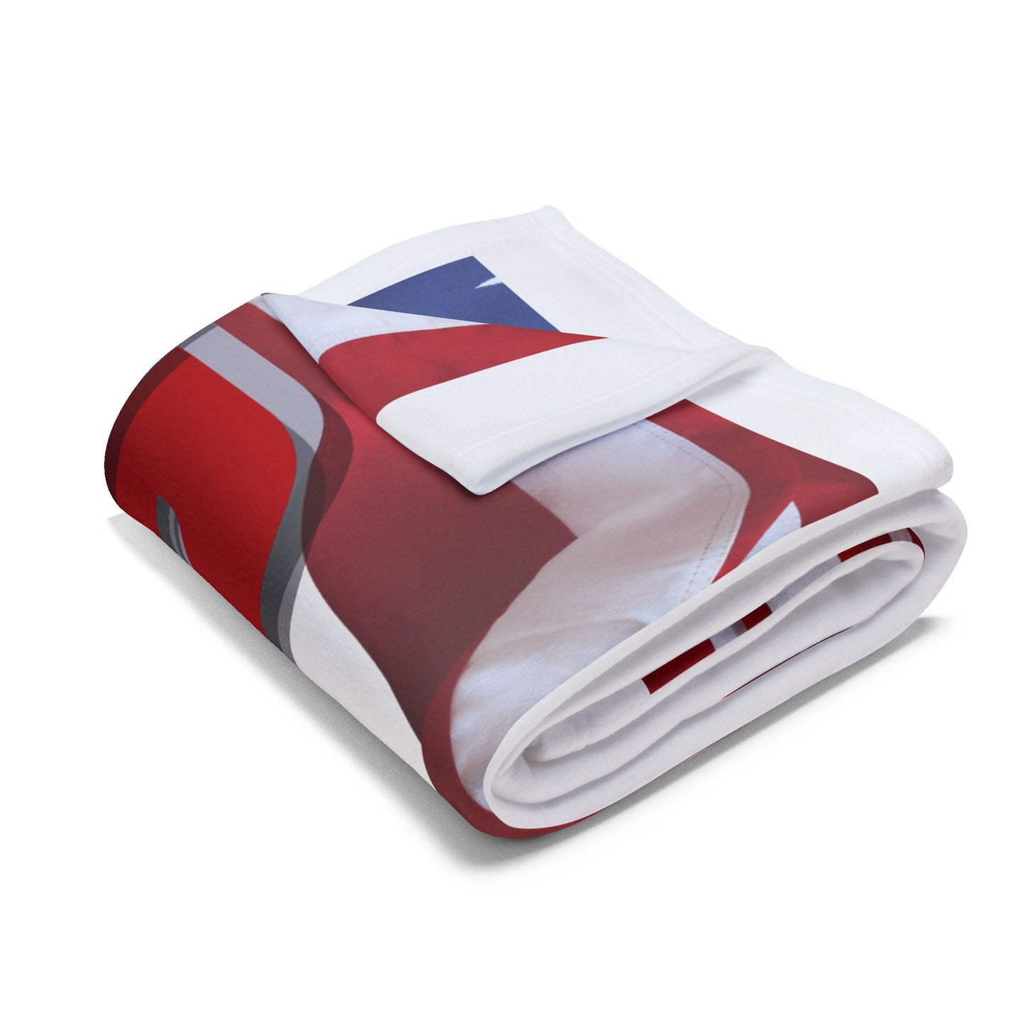 Patriotic Arctic Fleece Blanket, Cozy USA Flag Throw, Ideal for Independence Day, Veterans Day, Home Decor, Gifts