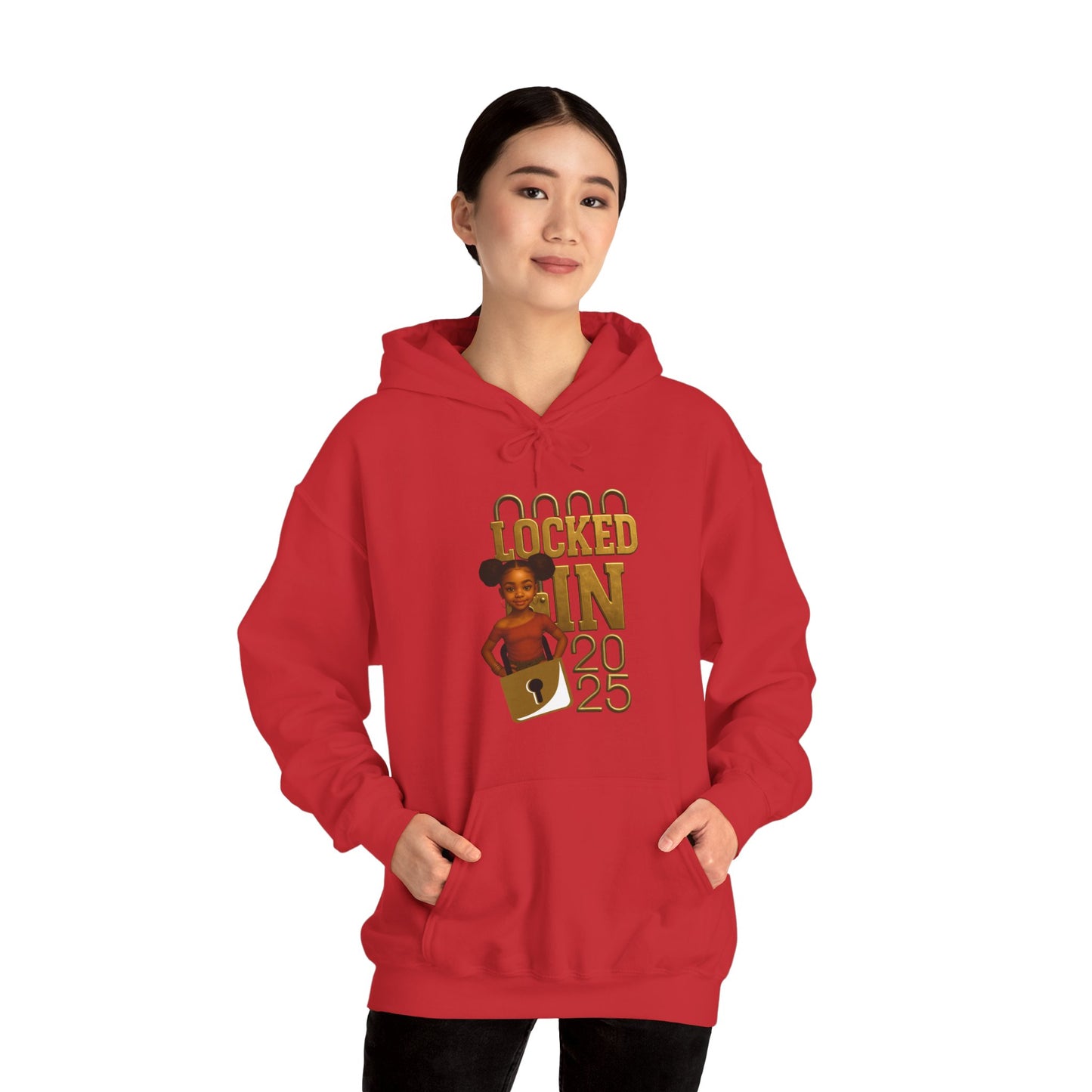 Locked In 2025 Hoodie, Unisex Heavy Blend Sweatshirt, Birthday Gift, Celebration Wear, Trendy Casual Outfit, Relaxed Style