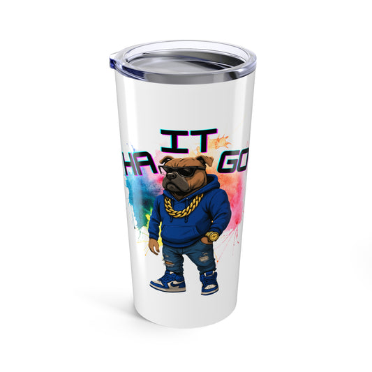 Ha It Go Black Colorful Character Tumbler, Personalized Travel Mug, Fun Drinkware, Customizable Water Bottle, Gift for Gamers, Unique Party Favor