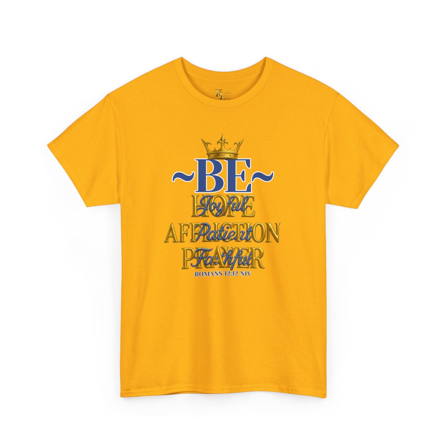 Romans 12:12 Unisex Heavy Cotton Tee with Inspirational Quote - Be joyful in Hope, Perfect Gift for Spiritual Seekers, Daily Wear, Encouragement, [...]