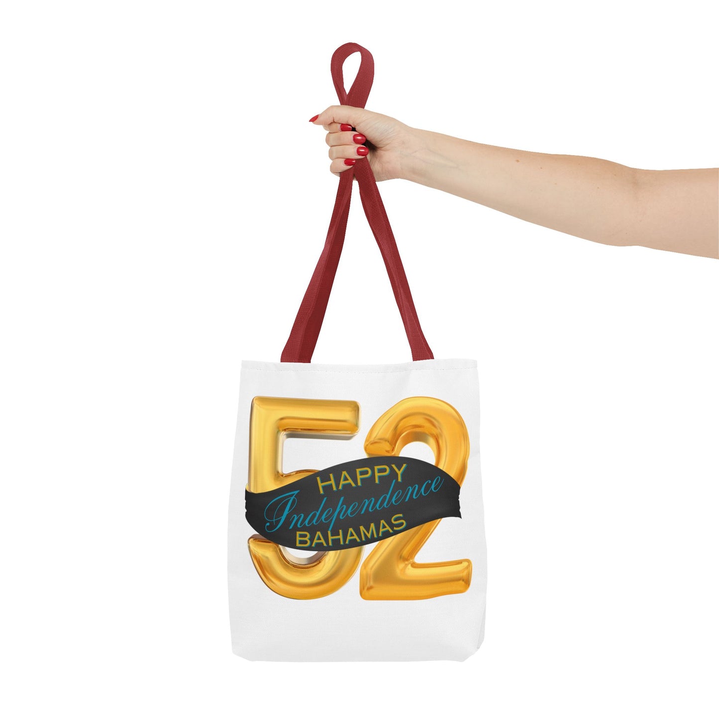 Happy Independence Day Bahamas Gold 52 Tote Bag, Celebratory Tote, Gift for Independence Day, Summer Vibes, Beach Bag, Colorful Accessories