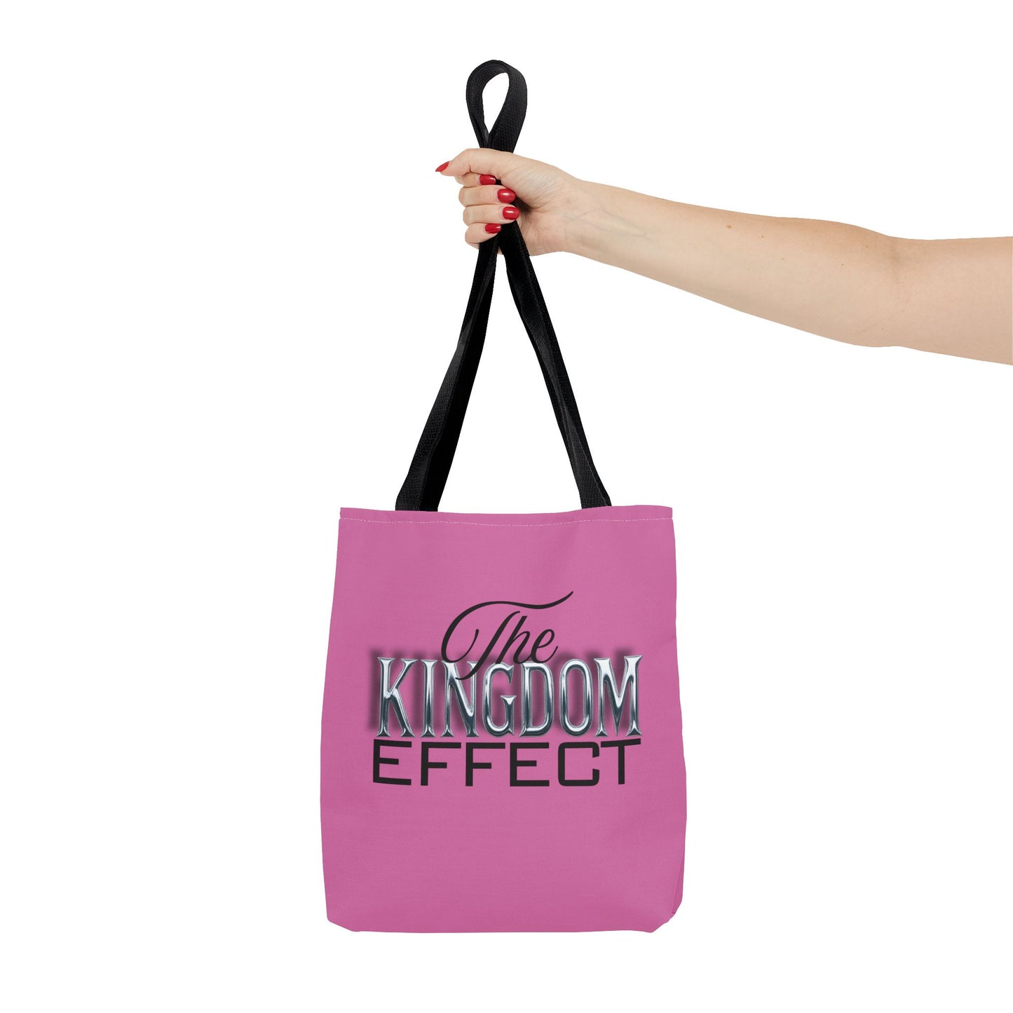 The Kingdom Effect Pink Tote Bag | Stylish Reusable Shoulder Bag | Gift for Kingdom Lovers | Eco-Friendly Shopping Tote, Everyday Companion