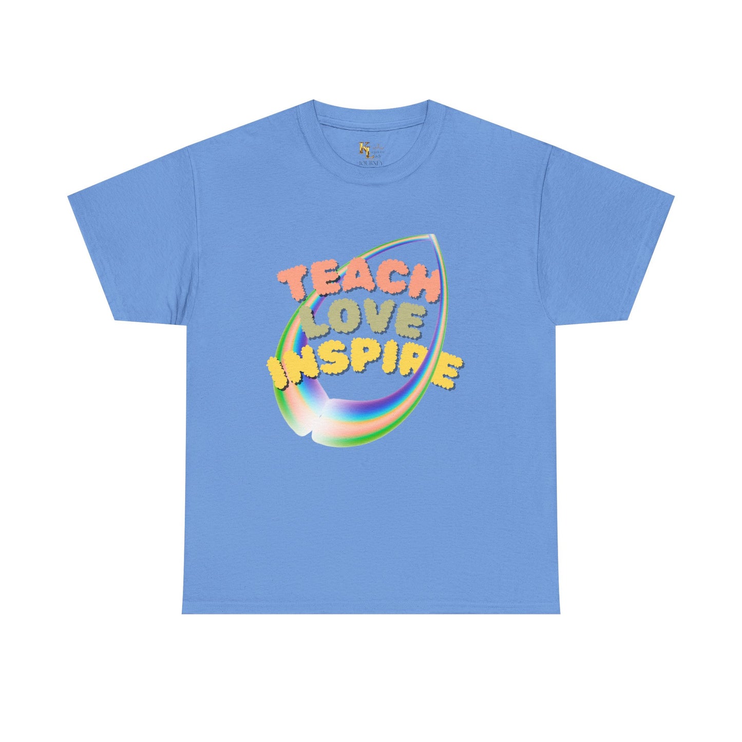 Inspiring Teach Love Unisex Tee, Motivational T-Shirt, Gift for Teachers, Back to School Apparel, Wellness Shirt, Positive Vibes Wear