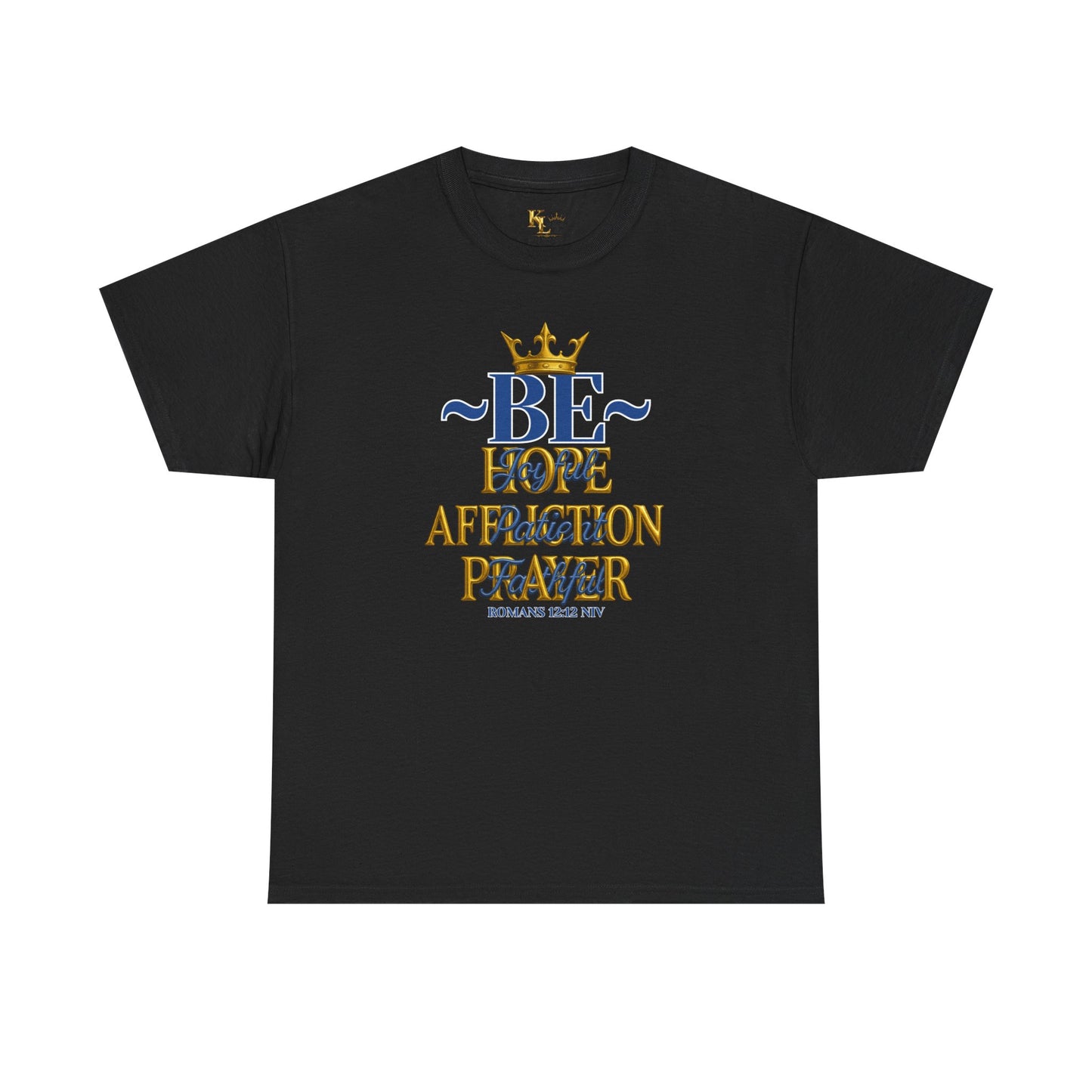 Romans 12:12 Unisex Heavy Cotton Tee with Inspirational Quote - Be joyful in Hope, Perfect Gift for Spiritual Seekers, Daily Wear, Encouragement, [...]