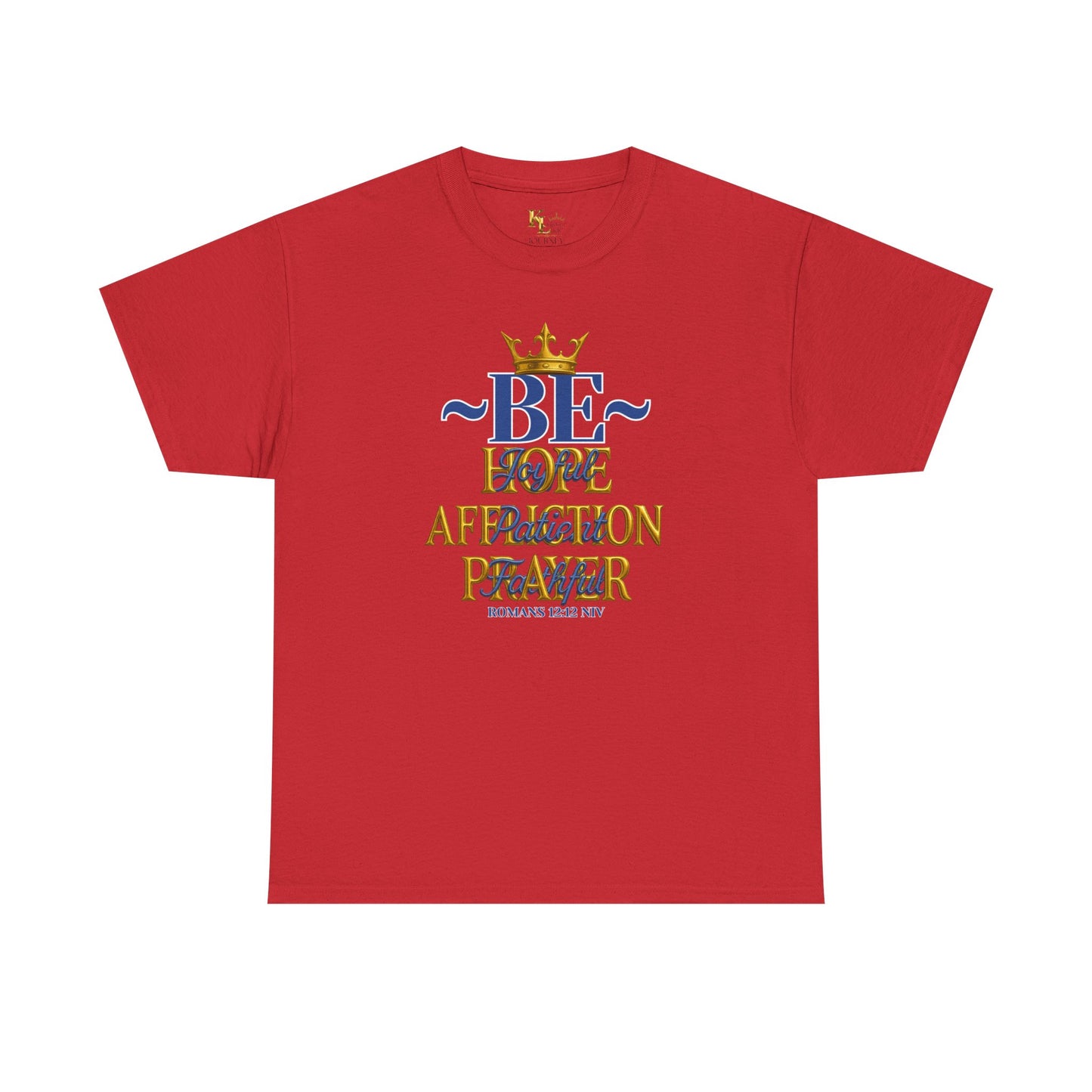 Romans 12:12 Unisex Heavy Cotton Tee with Inspirational Quote - Be joyful in Hope, Perfect Gift for Spiritual Seekers, Daily Wear, Encouragement, [...]