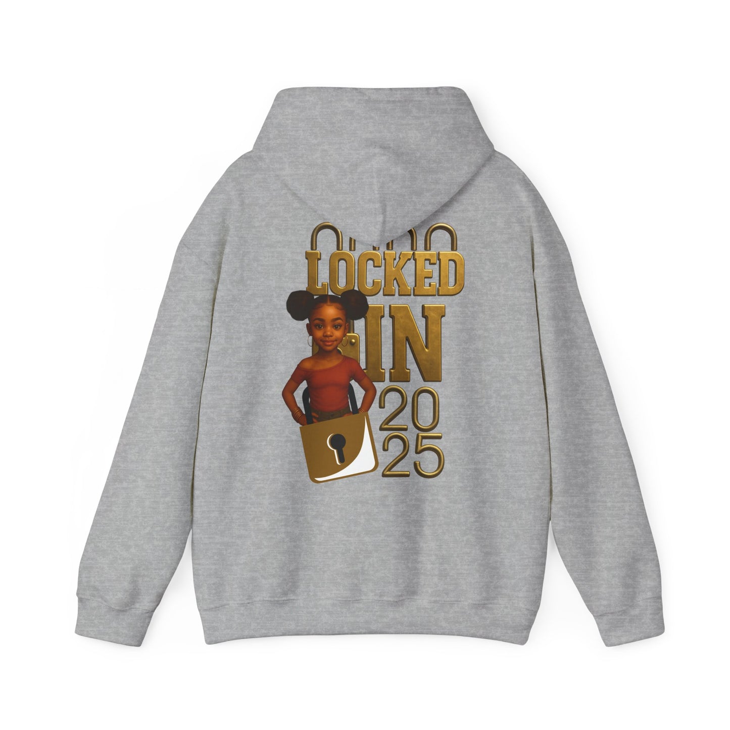 Locked In 2025 Hoodie, Unisex Heavy Blend Sweatshirt, Birthday Gift, Celebration Wear, Trendy Casual Outfit, Relaxed Style