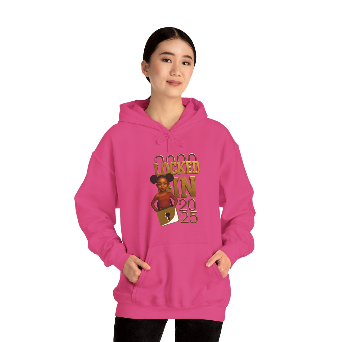 Locked In 2025 Hoodie, Unisex Heavy Blend Sweatshirt, Birthday Gift, Celebration Wear, Trendy Casual Outfit, Relaxed Style
