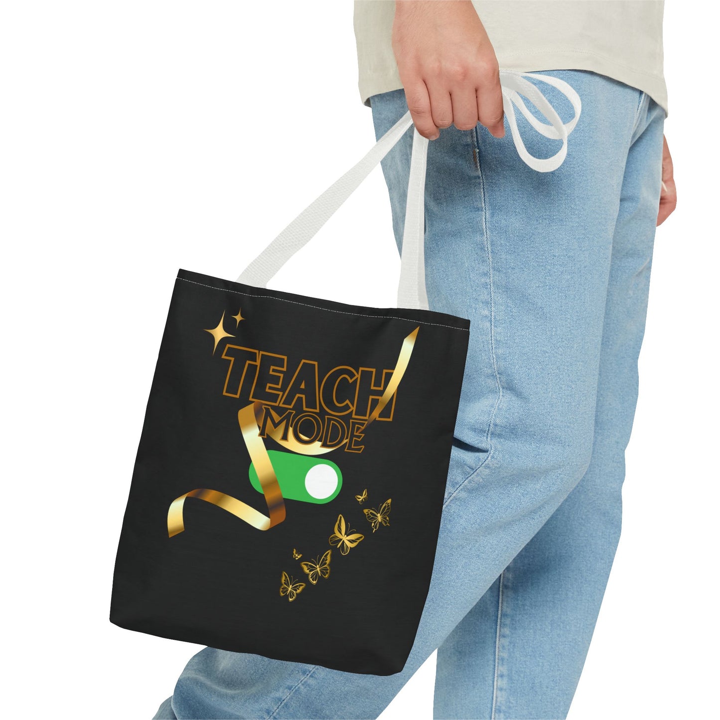 Teach Mode Tote Bag | Fun Teacher Gift | Stylish School Tote | Teaching Mode Bag | Back to School Essentials