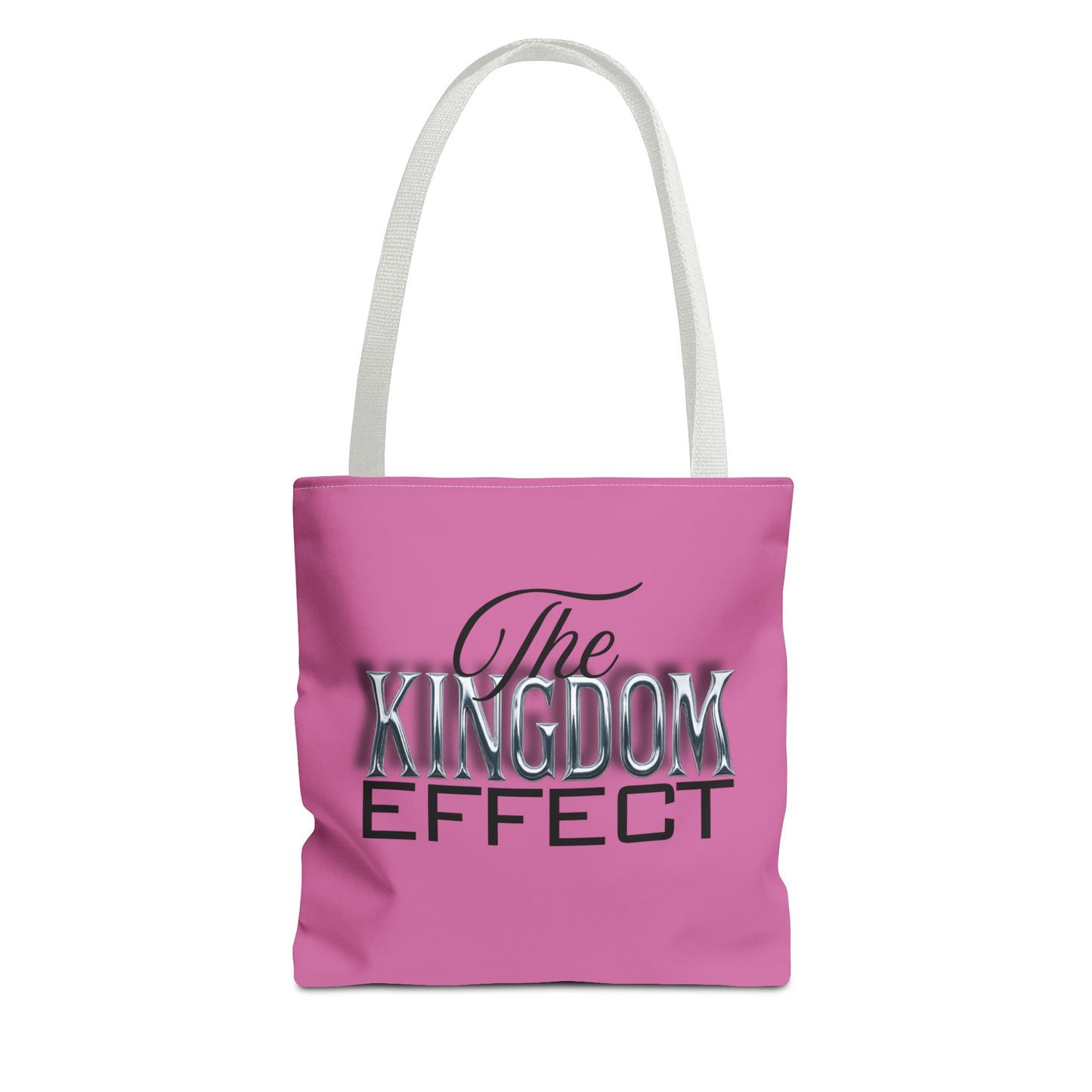 The Kingdom Effect Pink Tote Bag | Stylish Reusable Shoulder Bag | Gift for Kingdom Lovers | Eco-Friendly Shopping Tote, Everyday Companion