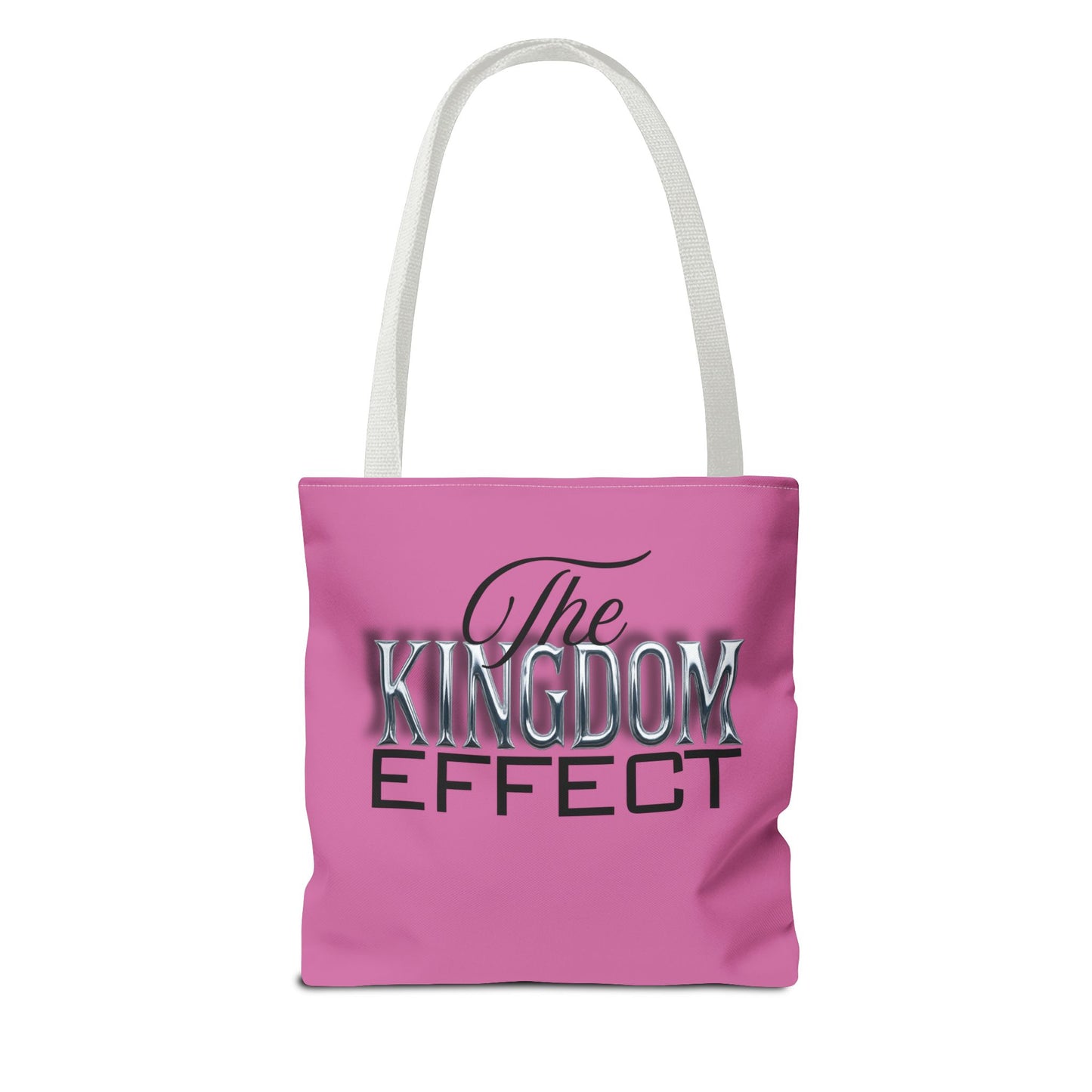 The Kingdom Effect Pink Tote Bag | Stylish Reusable Shoulder Bag | Gift for Kingdom Lovers | Eco-Friendly Shopping Tote, Everyday Companion
