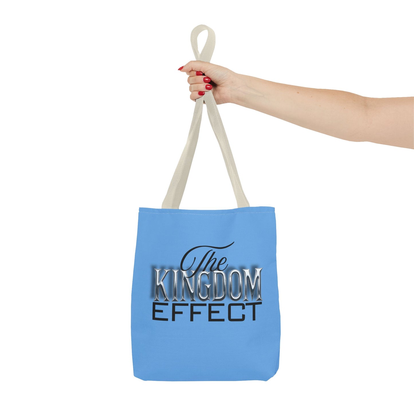 The Kingdom Effect Blue Tote Bag | Stylish Reusable Shoulder Bag | Gift for Kingdom Lovers | Eco-Friendly Shopping Tote, Everyday Companion