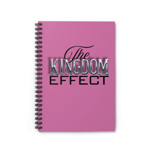 The Kingdom Effect Spiral Notebook Pink | Motivational Stationery for Students, Writers, Artists, Gift Idea, Daily Planner