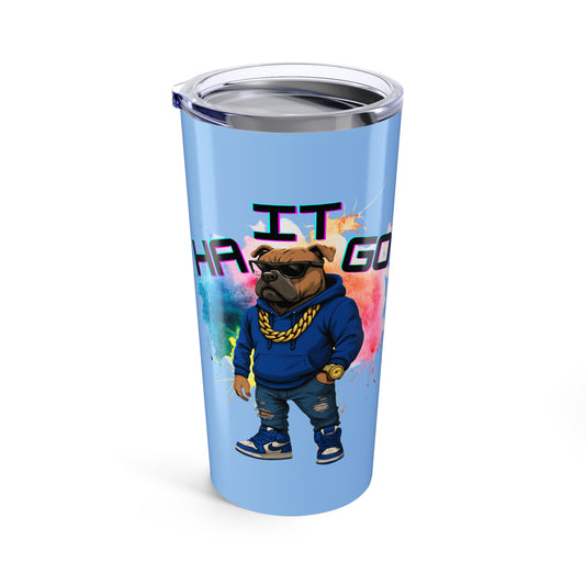 Ha It Go Colorful Character Tumbler, Personalized Travel Mug, Fun Drinkware, Customizable Water Bottle, Gift for Gamers, Unique Party Favor