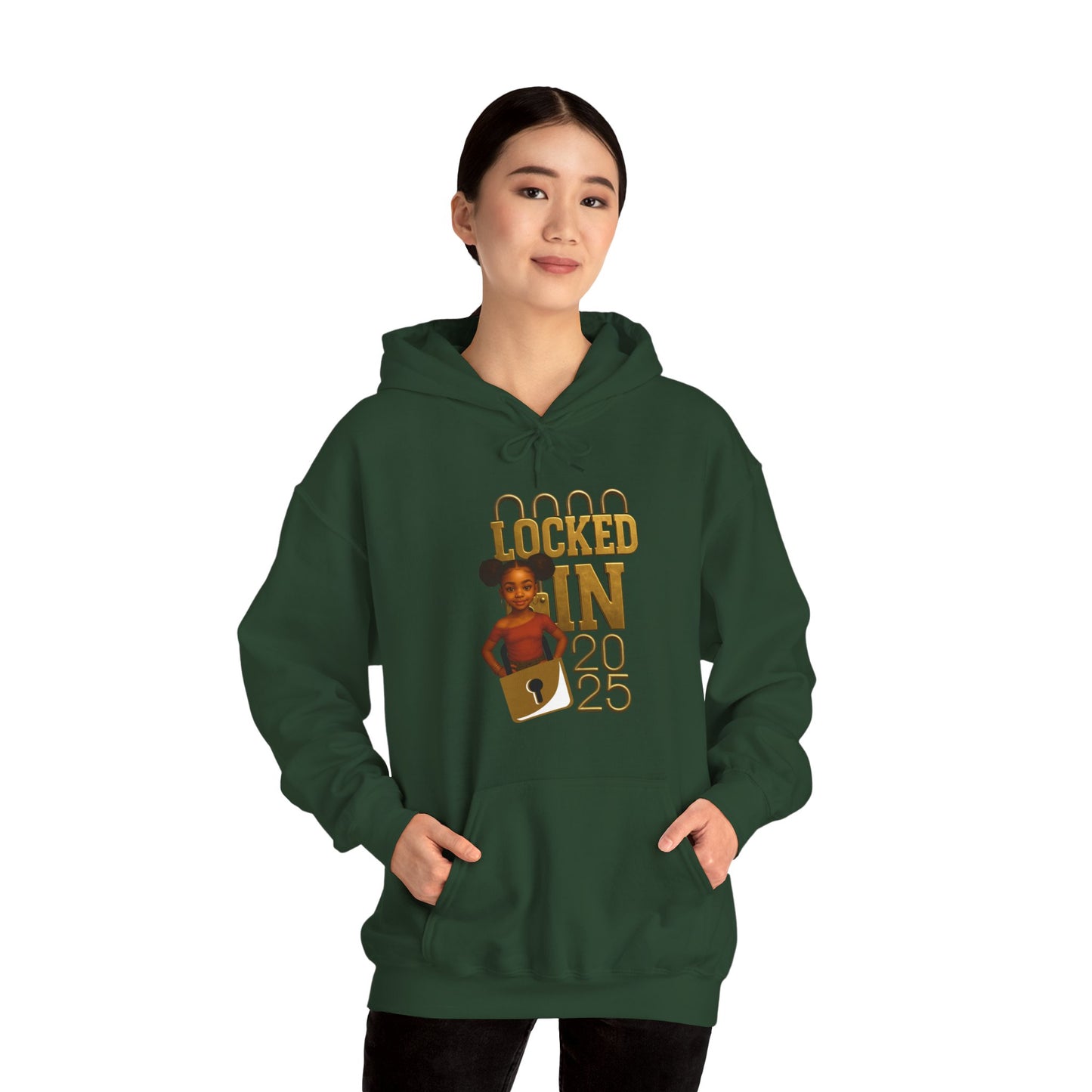 Locked In 2025 Hoodie, Unisex Heavy Blend Sweatshirt, Birthday Gift, Celebration Wear, Trendy Casual Outfit, Relaxed Style