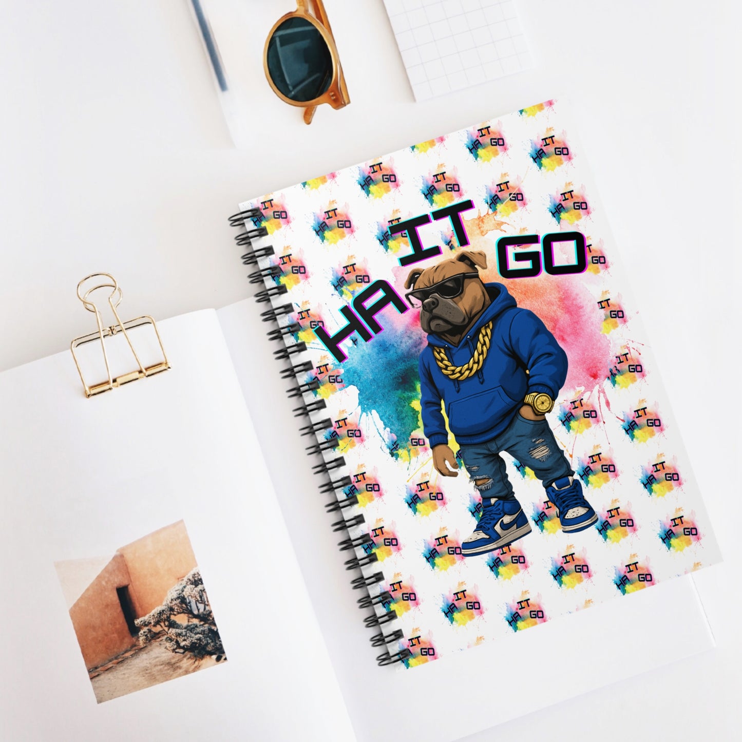 Ha It Go Vibrant Spiral Notebook - Fun and Functional, Perfect for Students, Artists, Gift for Birthdays, Hobbies, and Journaling