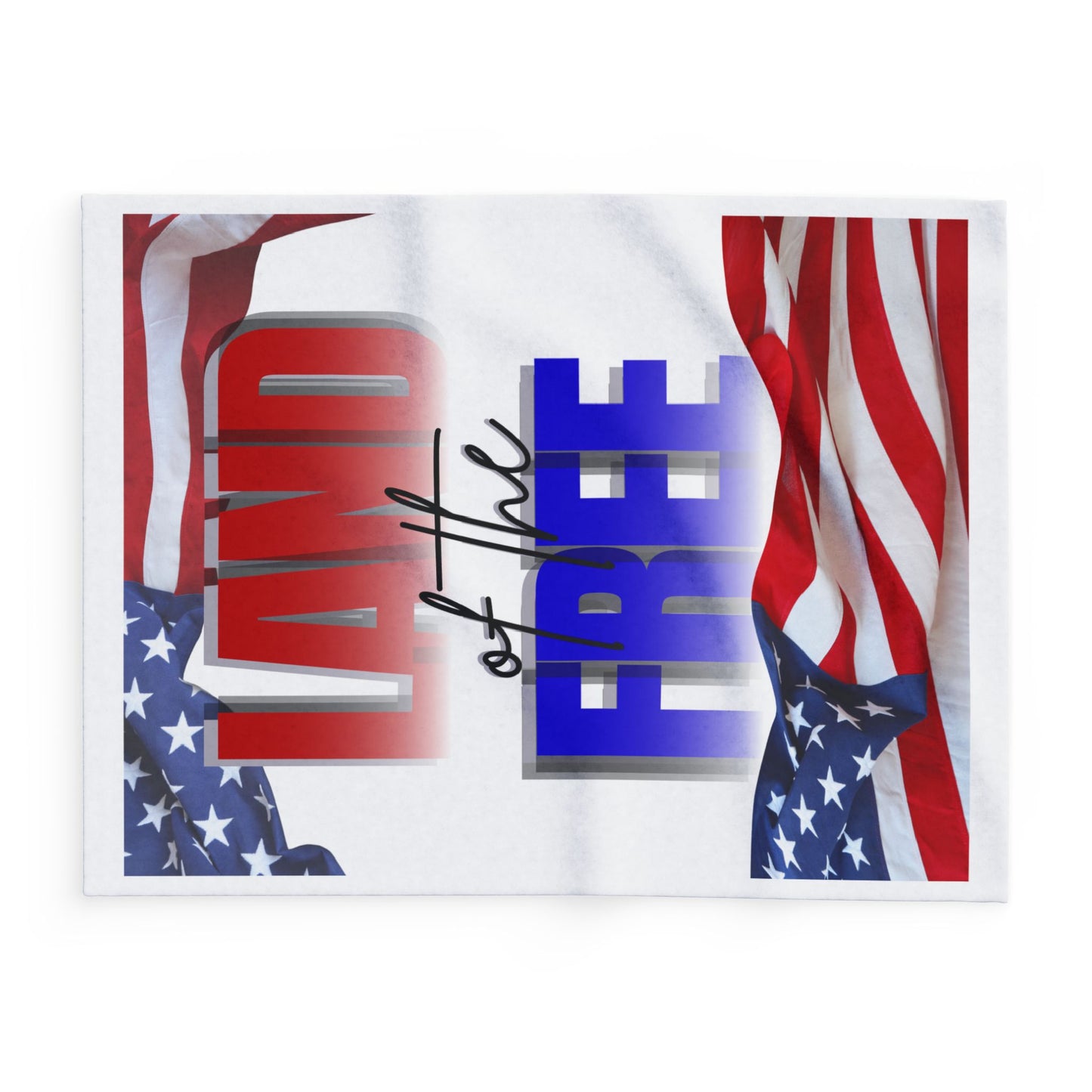 Patriotic Arctic Fleece Blanket, Cozy USA Flag Throw, Ideal for Independence Day, Veterans Day, Home Decor, Gifts