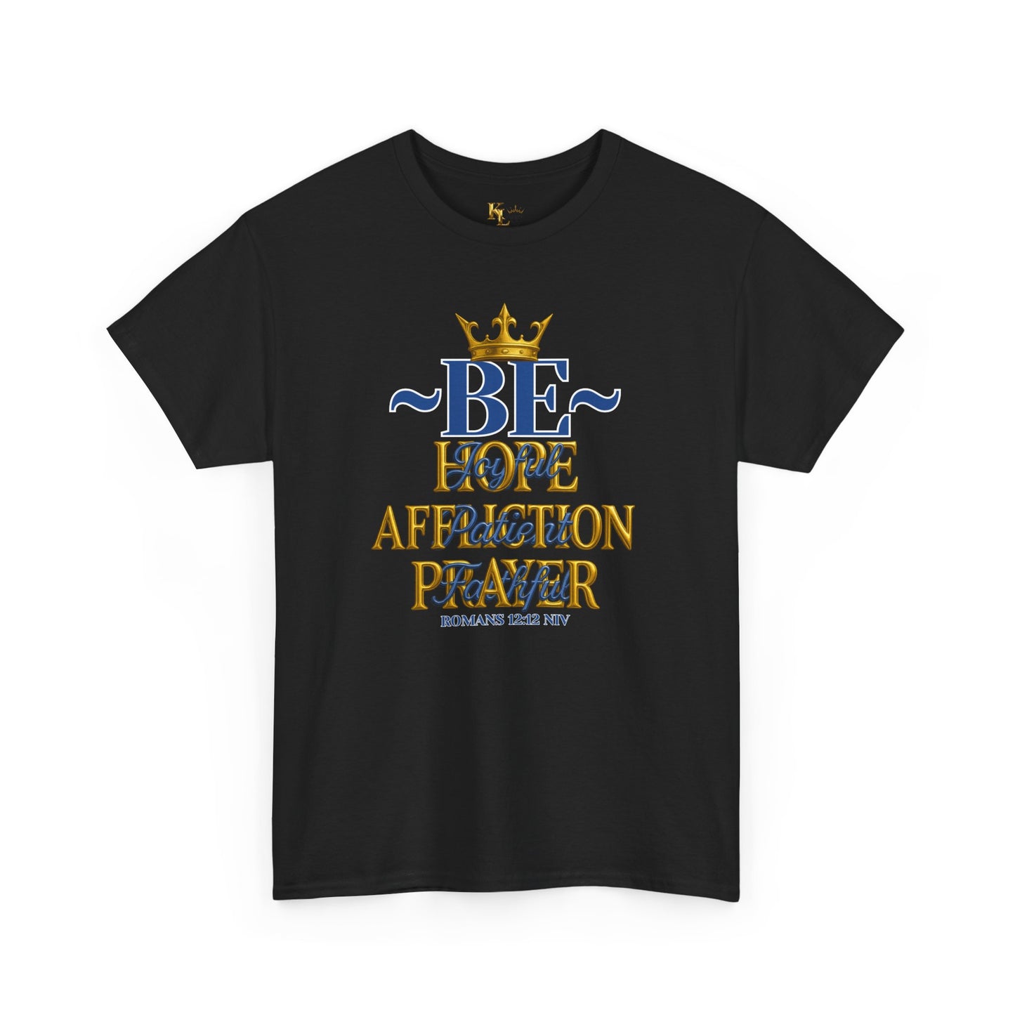 Romans 12:12 Unisex Heavy Cotton Tee with Inspirational Quote - Be joyful in Hope, Perfect Gift for Spiritual Seekers, Daily Wear, Encouragement, [...]