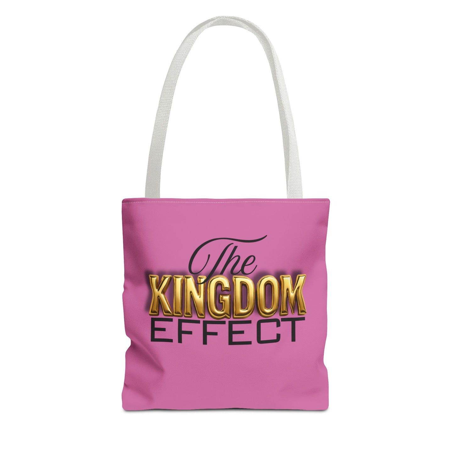 The Kingdom Effect, Pink Stylish Kingdom Effect Tote Bag, Eco-Friendly Shopping Bag, Gift for Kingdom Fans, Trendy Everyday Tote, Motivational Accessory