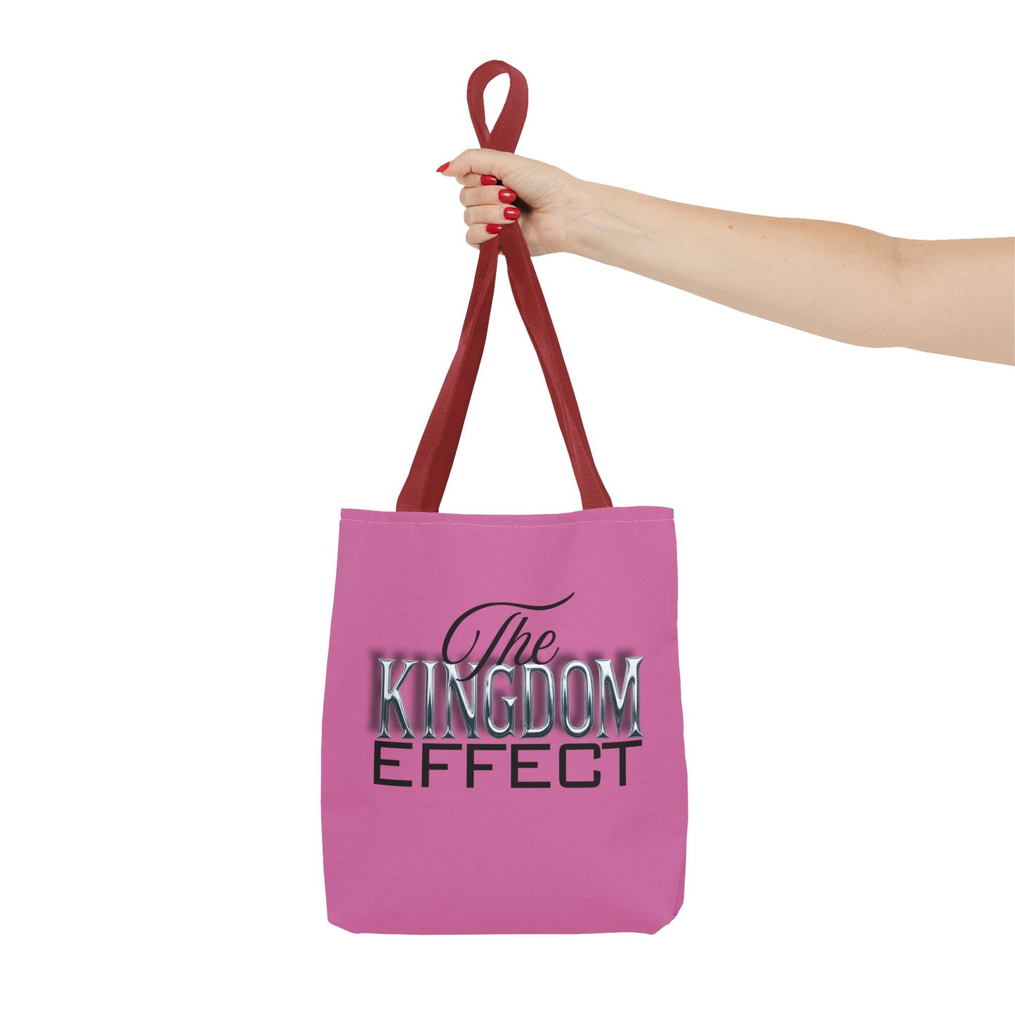 The Kingdom Effect Pink Tote Bag | Stylish Reusable Shoulder Bag | Gift for Kingdom Lovers | Eco-Friendly Shopping Tote, Everyday Companion