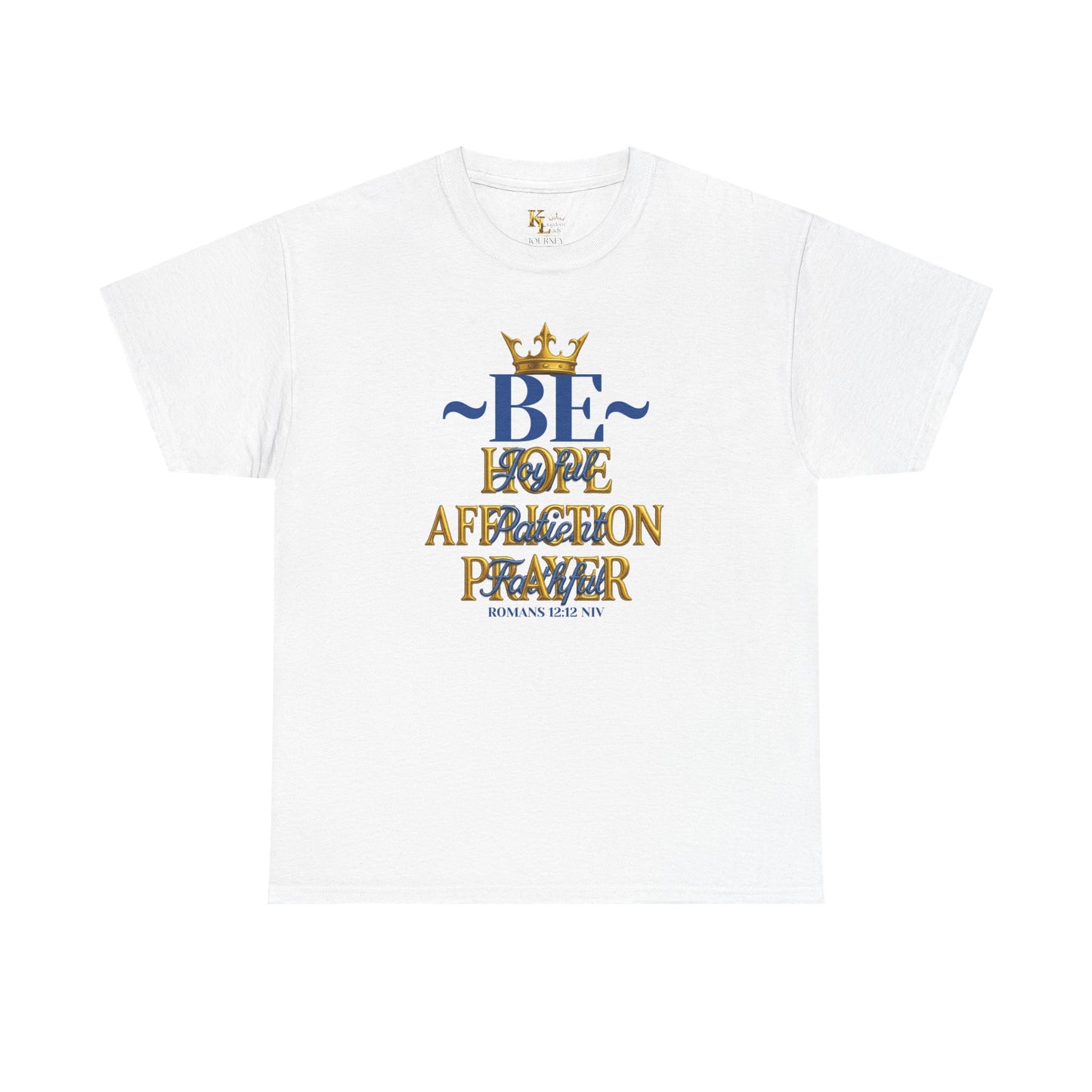 Romans 12:12 Unisex Heavy Cotton Tee with Inspirational Quote - Be joyful in Hope, Perfect Gift for Spiritual Seekers, Daily Wear, Encouragement, [...]