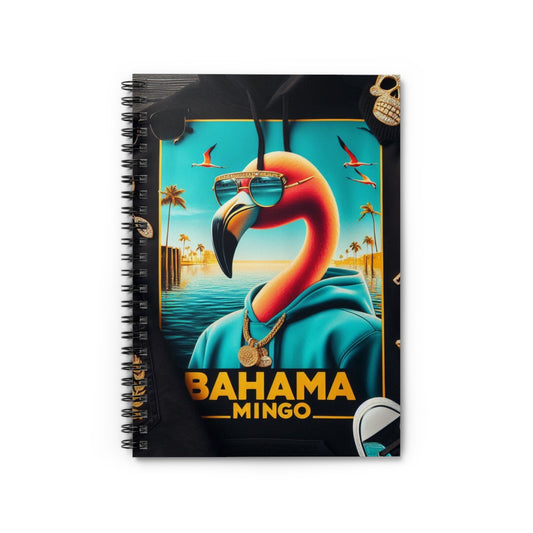 Bahama Mingo Spiral Notebook - Vibrant, Fun Design for Beach Lovers, Perfect for Journaling, School, Gifts, and Travel!