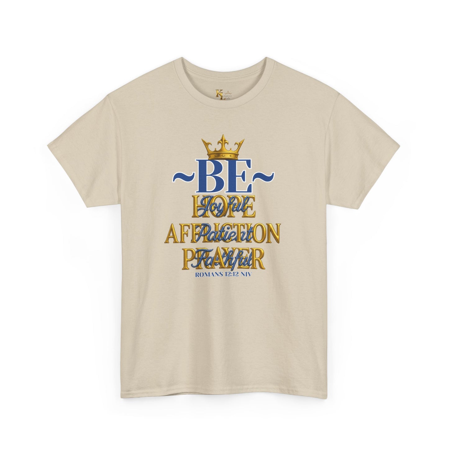 Romans 12:12 Unisex Heavy Cotton Tee with Inspirational Quote - Be joyful in Hope, Perfect Gift for Spiritual Seekers, Daily Wear, Encouragement, [...]