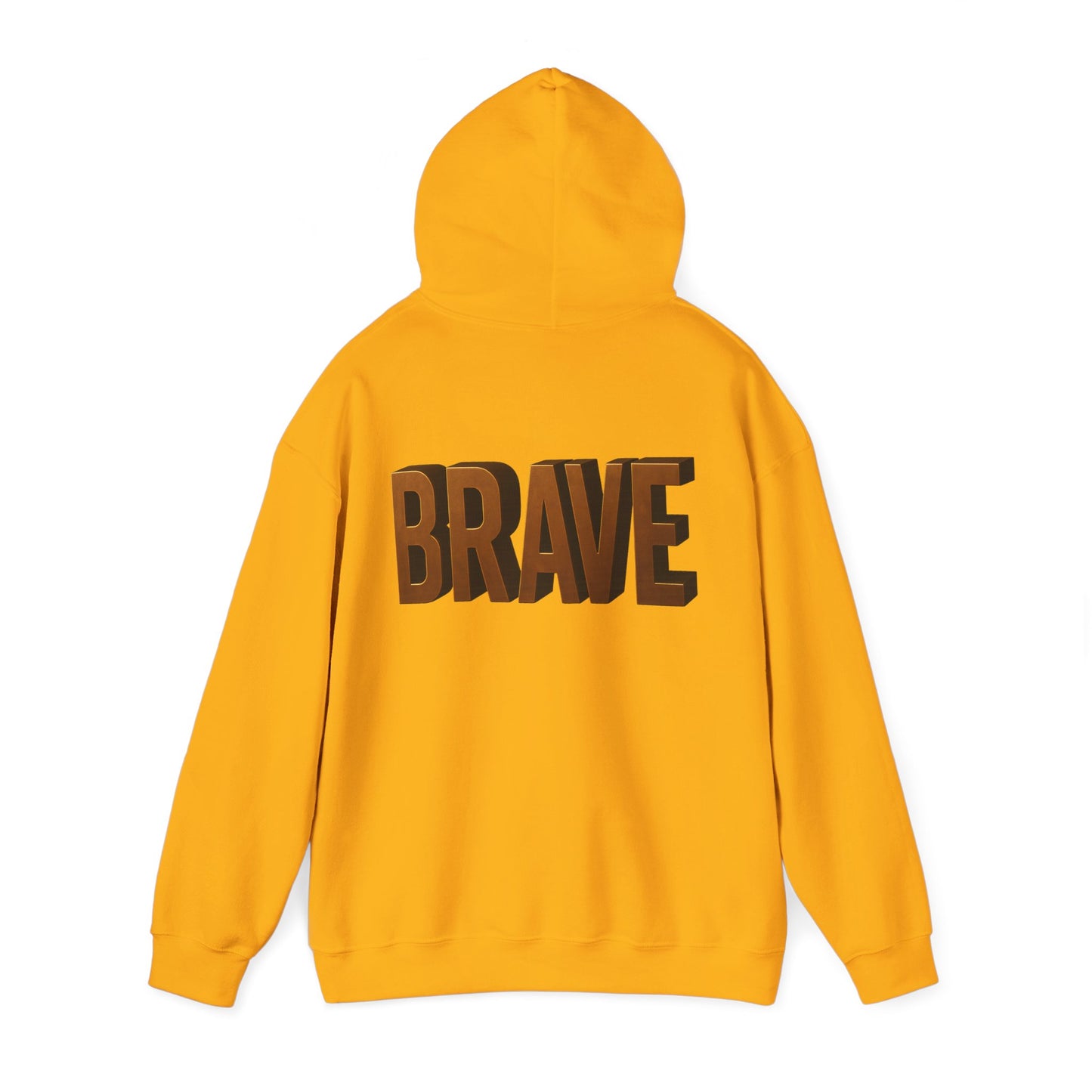 Brave Inspirational Hoodie, Inspirational Sweatshirt, Unisex Casual Wear, Gift for Him, Motivational Clothing