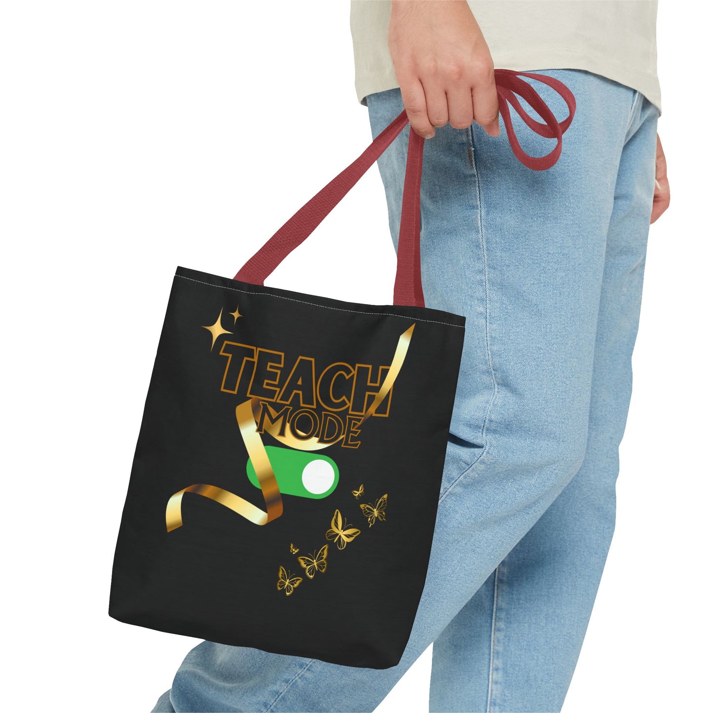 Teach Mode Tote Bag | Fun Teacher Gift | Stylish School Tote | Teaching Mode Bag | Back to School Essentials