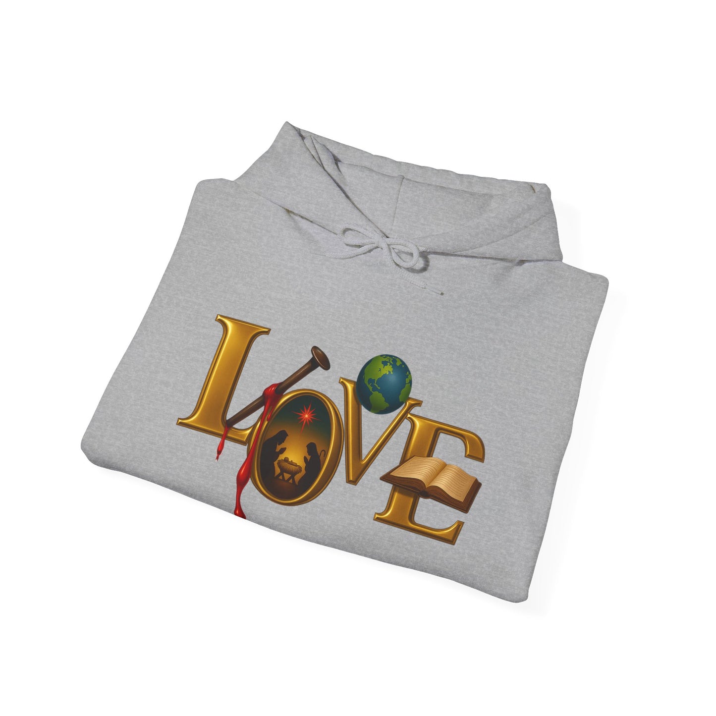 1st John 4:9 Inspirational Love Hoodie, Unisex Sweatshirt, Cozy Love Sweatshirt, Faith-Based Gift, Casual Hoodie for Everyday Wear