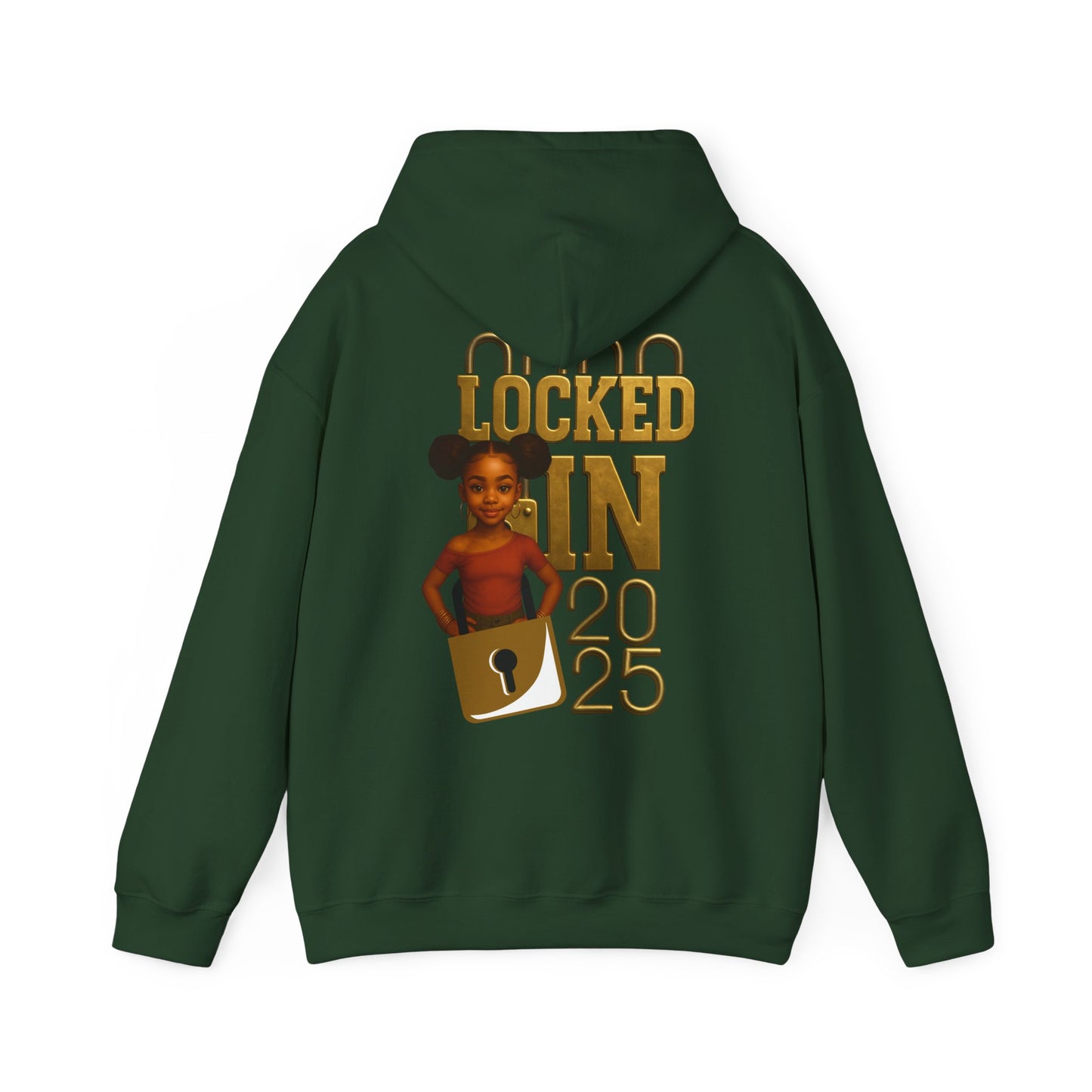Locked In 2025 Hoodie, Unisex Heavy Blend Sweatshirt, Birthday Gift, Celebration Wear, Trendy Casual Outfit, Relaxed Style