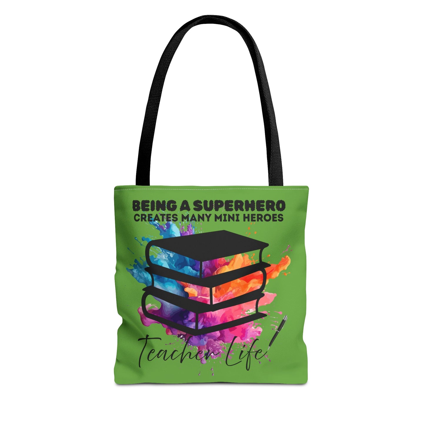 Superhero Teacher Life Tote Bag, Teacher Gift, Eco-Friendly Bag, Back to School Accessory, Inspirational Tote