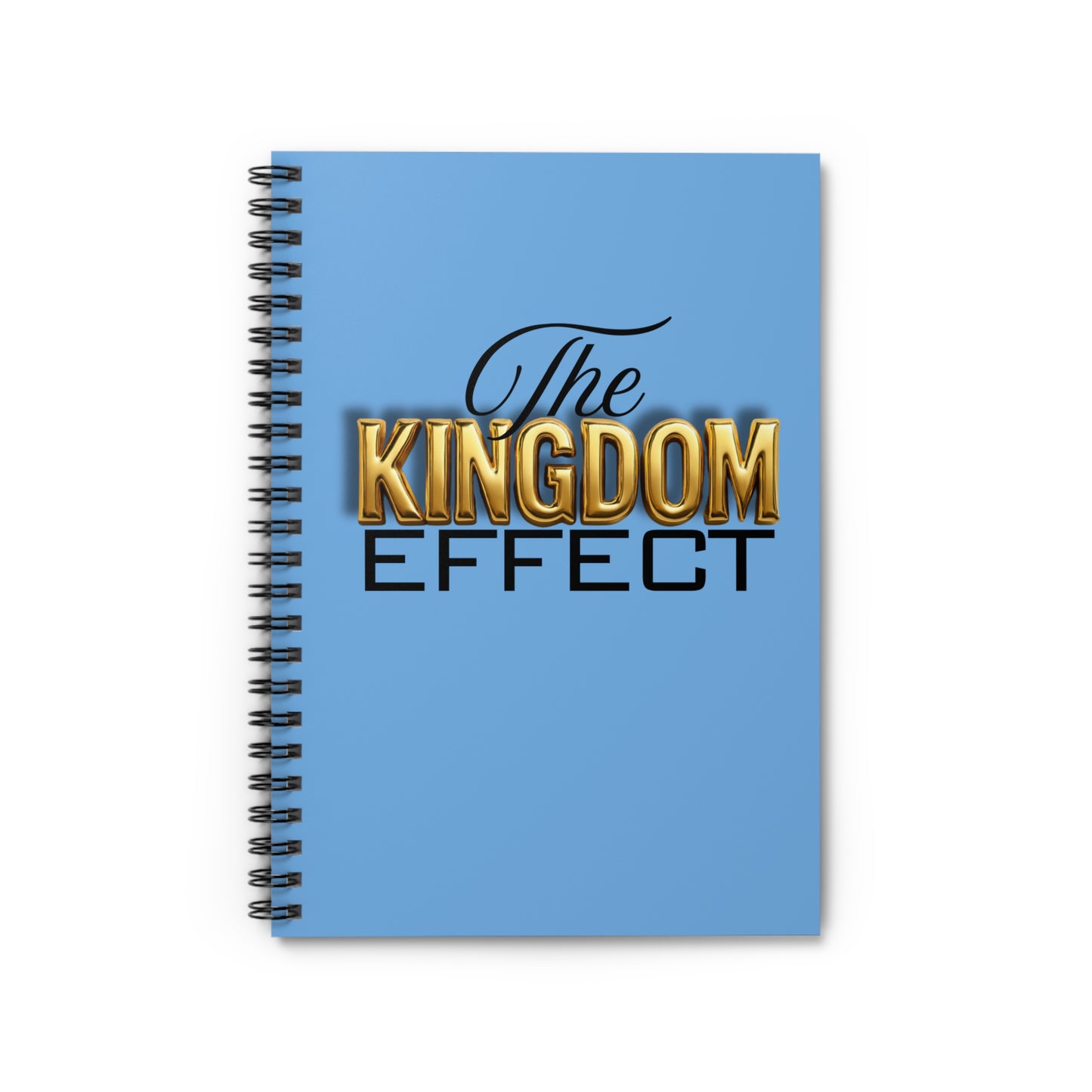 The Kingdom Effect Spiral Notebook Blue- Ideal for Students, Journals, Back to School, Writing Supplies, Gift for Writers, Unique Stationery
