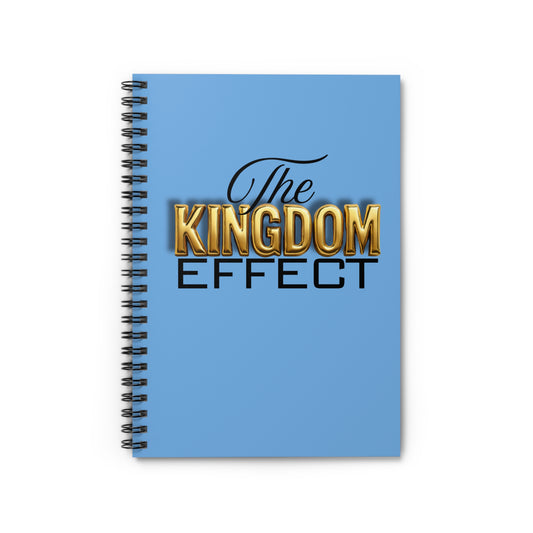 The Kingdom Effect Spiral Notebook Blue- Ideal for Students, Journals, Back to School, Writing Supplies, Gift for Writers, Unique Stationery