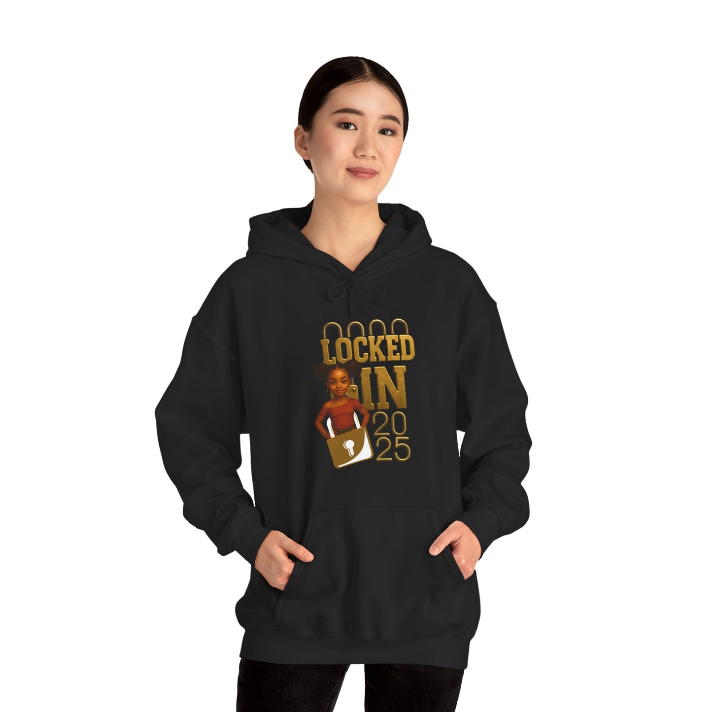 Locked In 2025 Hoodie, Unisex Heavy Blend Sweatshirt, Birthday Gift, Celebration Wear, Trendy Casual Outfit, Relaxed Style