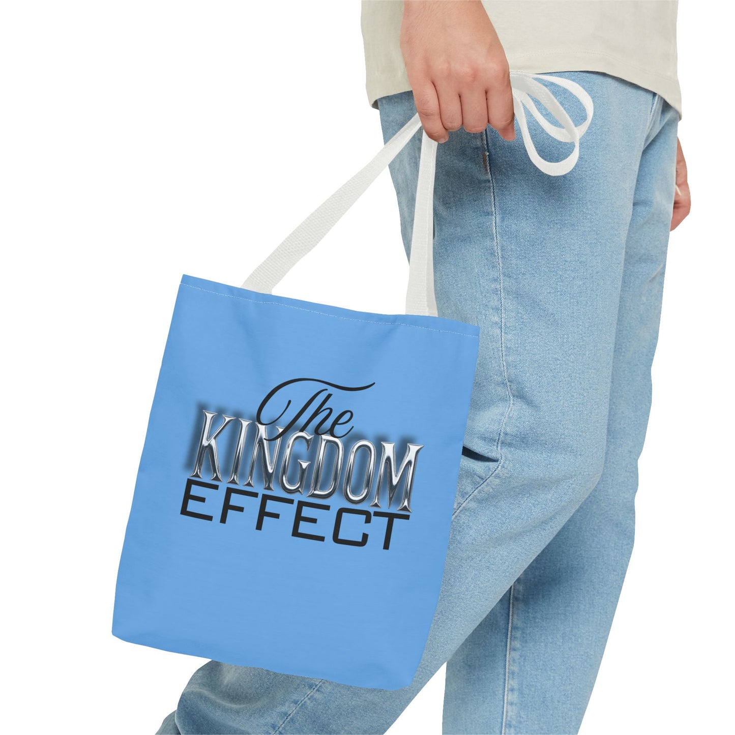 The Kingdom Effect Blue Tote Bag | Stylish Reusable Shoulder Bag | Gift for Kingdom Lovers | Eco-Friendly Shopping Tote, Everyday Companion