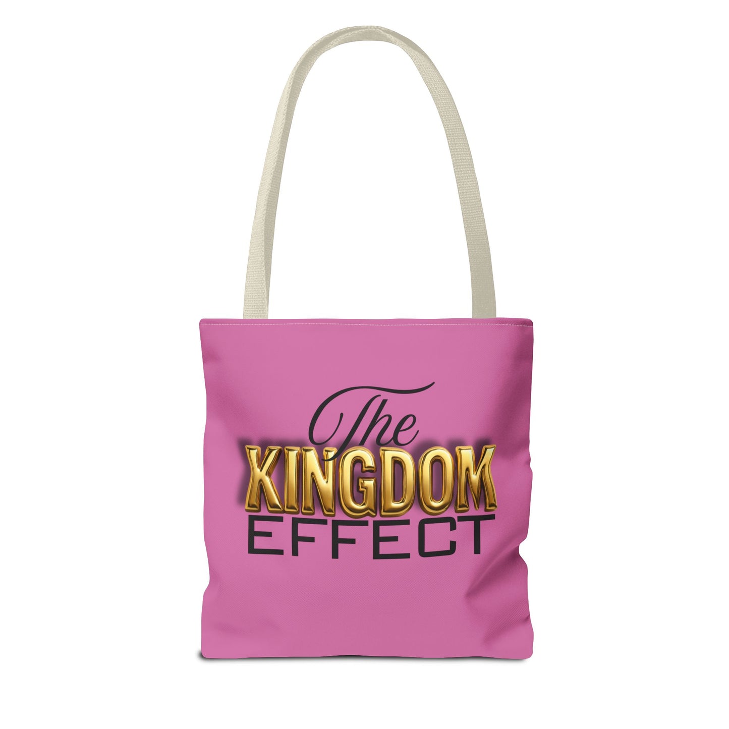 The Kingdom Effect, Pink Stylish Kingdom Effect Tote Bag, Eco-Friendly Shopping Bag, Gift for Kingdom Fans, Trendy Everyday Tote, Motivational Accessory