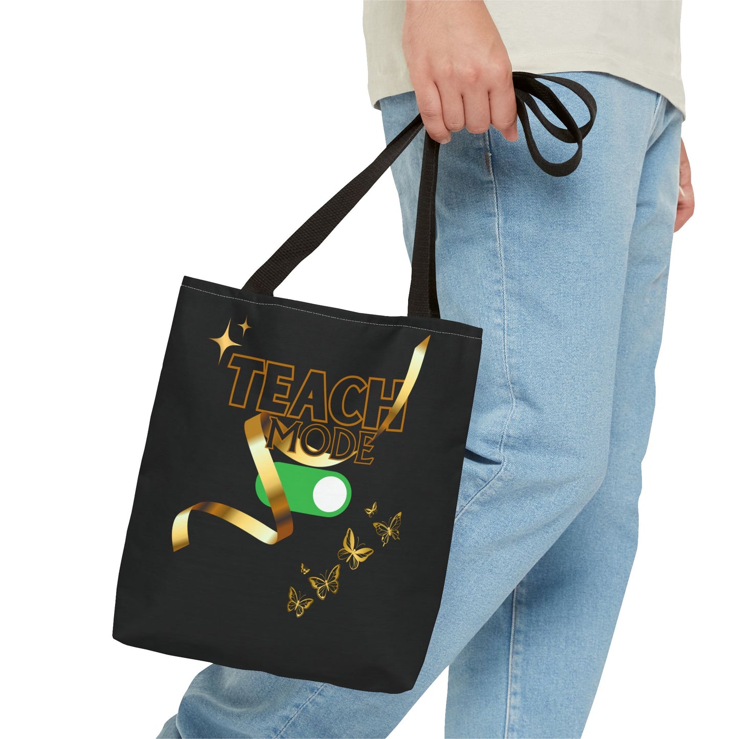 Teach Mode Tote Bag | Fun Teacher Gift | Stylish School Tote | Teaching Mode Bag | Back to School Essentials
