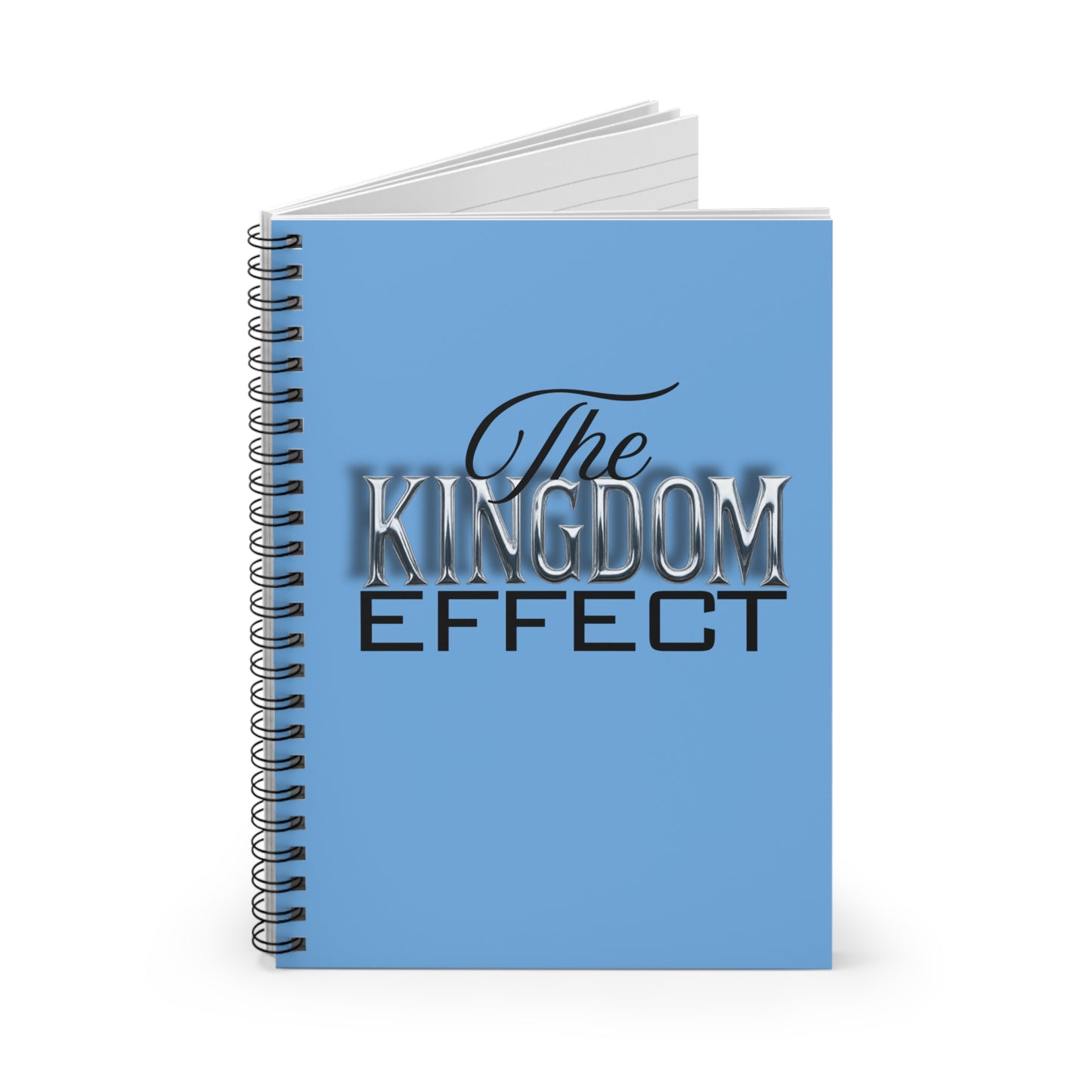 The Kingdom Effect Spiral Notebook Blue | Motivational Stationery for Students, Writers, Artists, Gift Idea, Daily Planner
