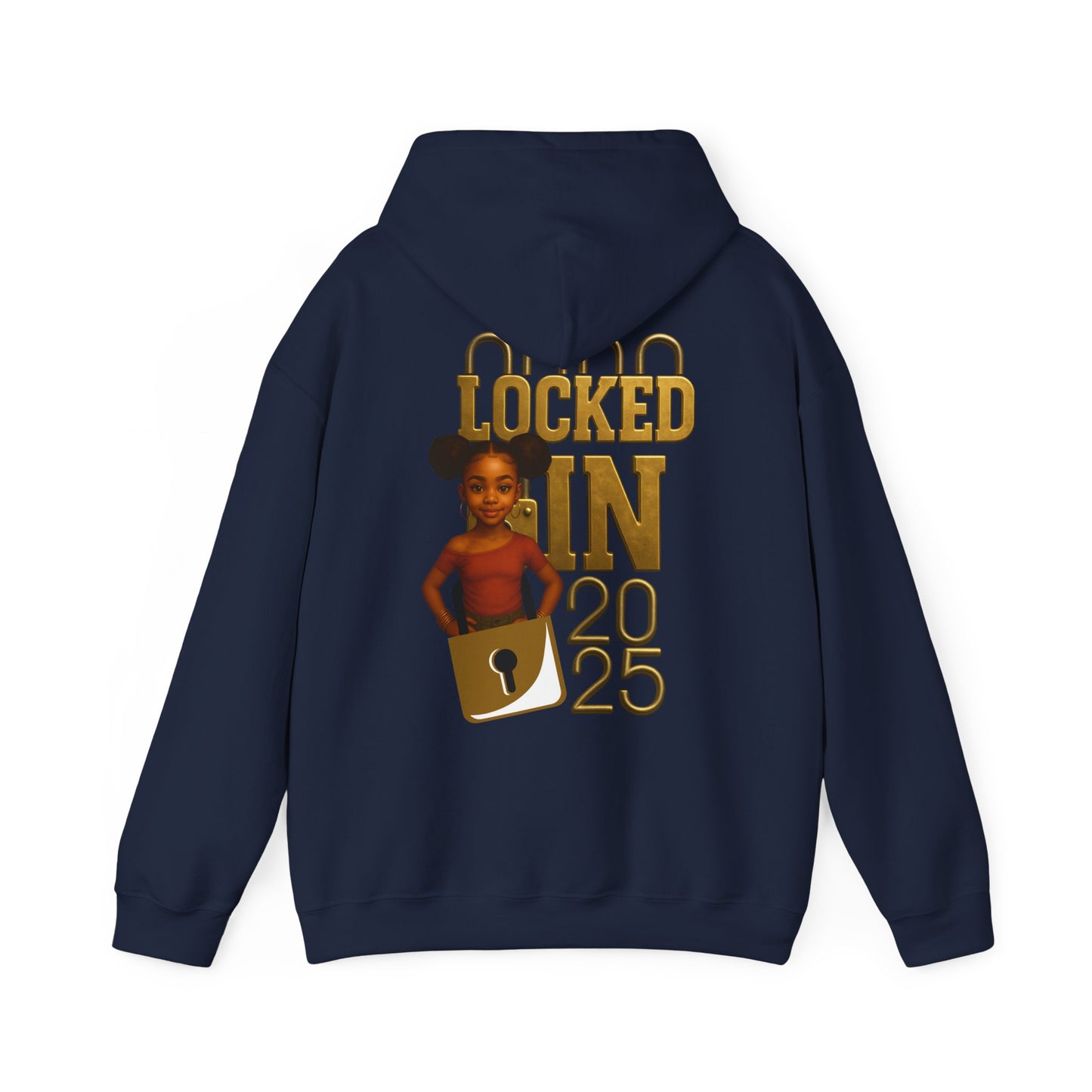 Locked In 2025 Hoodie, Unisex Heavy Blend Sweatshirt, Birthday Gift, Celebration Wear, Trendy Casual Outfit, Relaxed Style