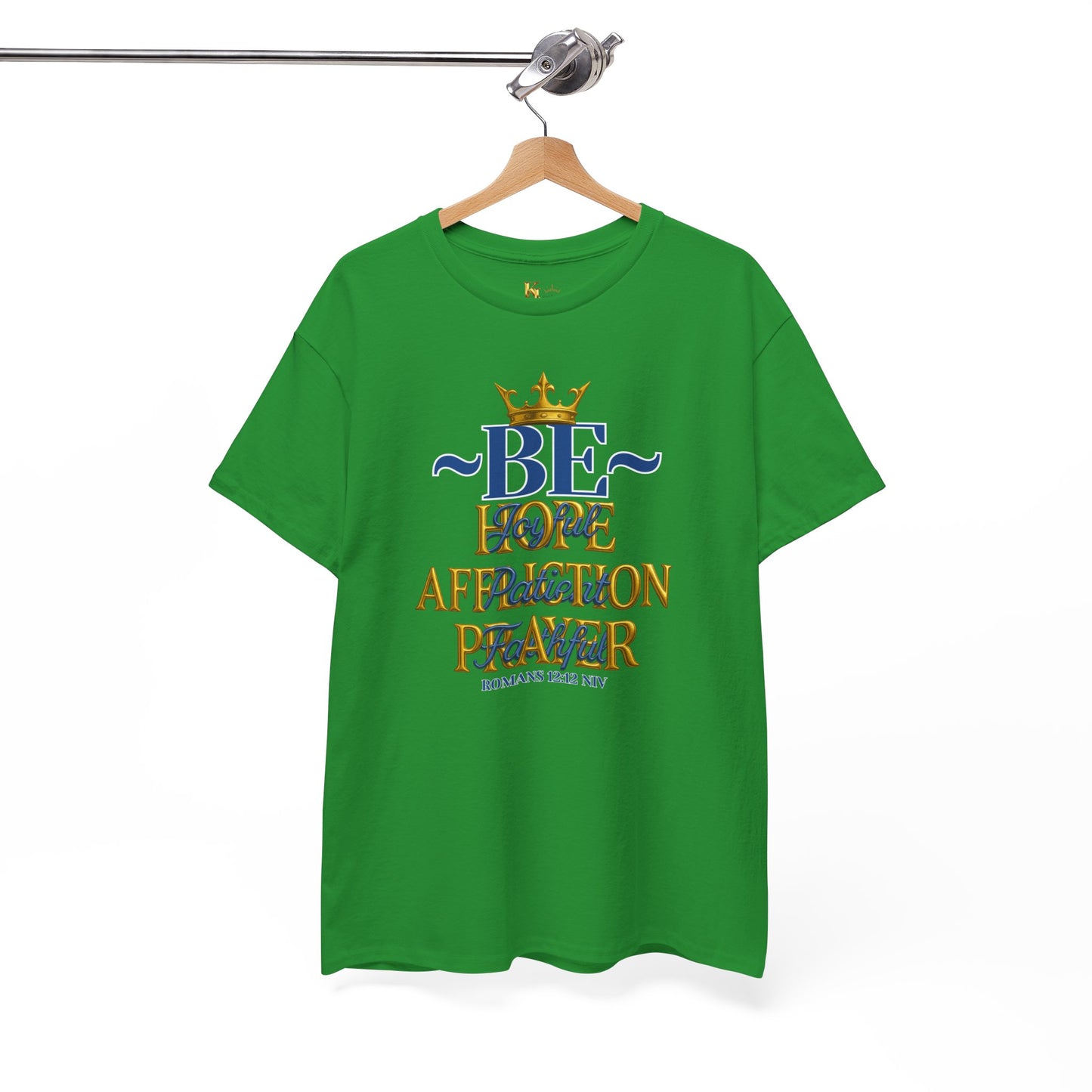 Romans 12:12 Unisex Heavy Cotton Tee with Inspirational Quote - Be joyful in Hope, Perfect Gift for Spiritual Seekers, Daily Wear, Encouragement, [...]