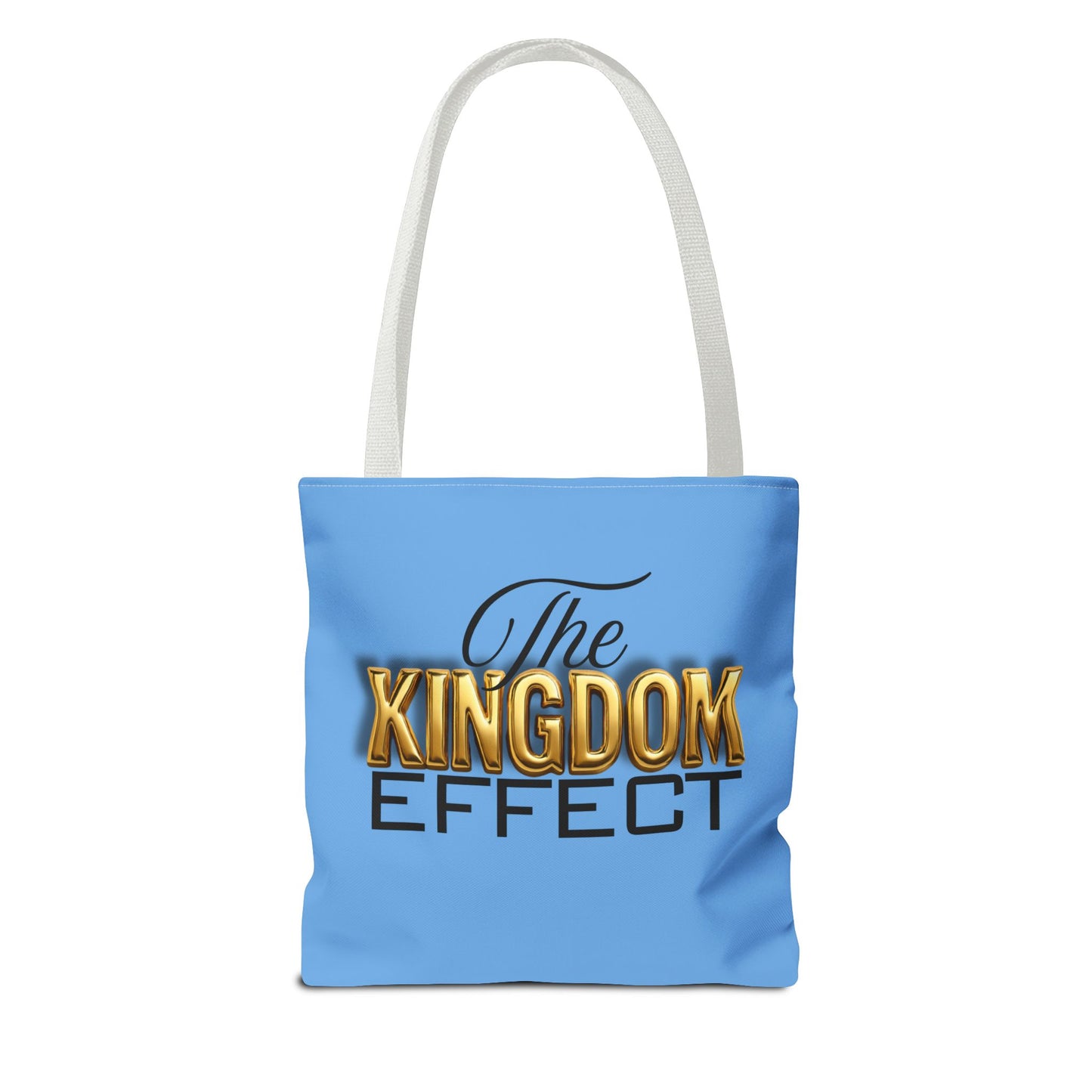 The Kingdom Effect, Blue Stylish Kingdom Effect Tote Bag, Eco-Friendly Shopping Bag, Gift for Kingdom Fans, Trendy Everyday Tote, Motivational Accessory