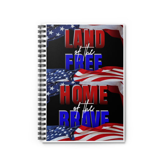 Patriotic Spiral Notebook | Perfect for Journaling, Sketching, School, Gifts, USA Celebrations