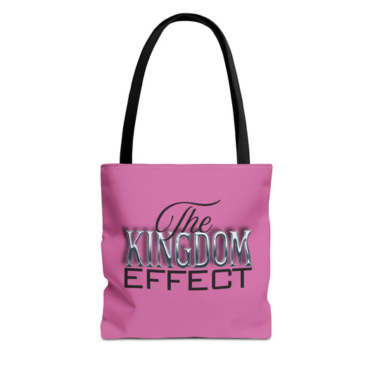 The Kingdom Effect Pink Tote Bag | Stylish Reusable Shoulder Bag | Gift for Kingdom Lovers | Eco-Friendly Shopping Tote, Everyday Companion