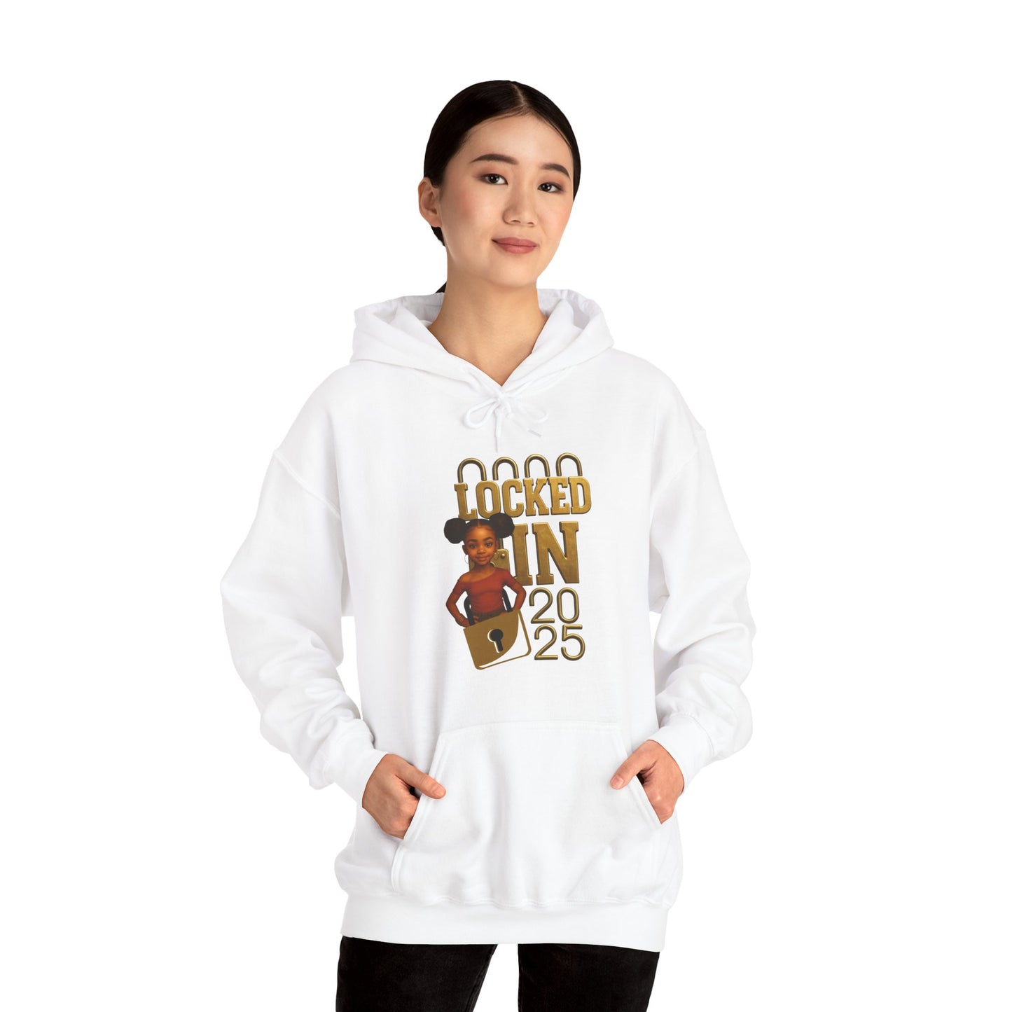 Locked In 2025 Hoodie, Unisex Heavy Blend Sweatshirt, Birthday Gift, Celebration Wear, Trendy Casual Outfit, Relaxed Style