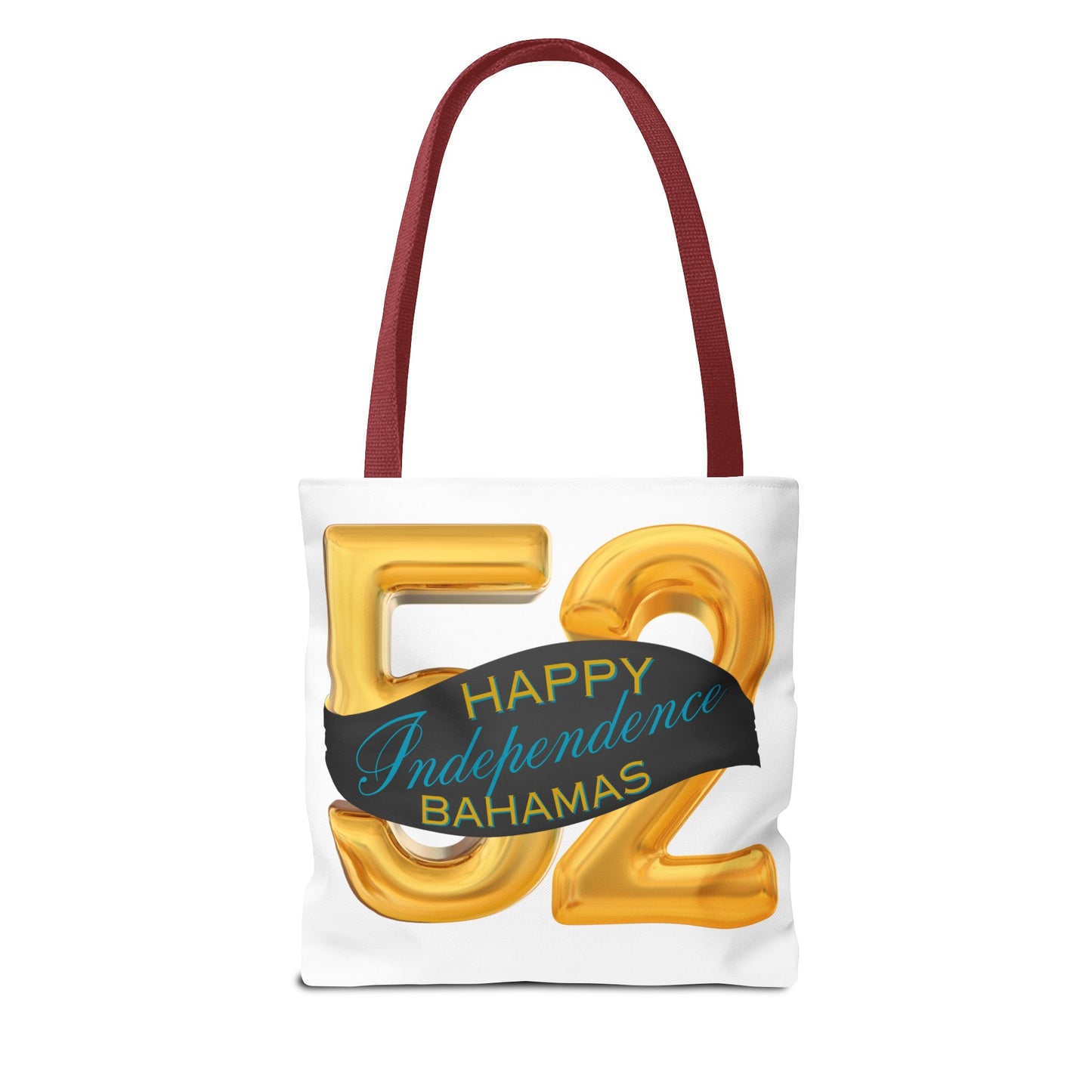 Happy Independence Day Bahamas Gold 52 Tote Bag, Celebratory Tote, Gift for Independence Day, Summer Vibes, Beach Bag, Colorful Accessories