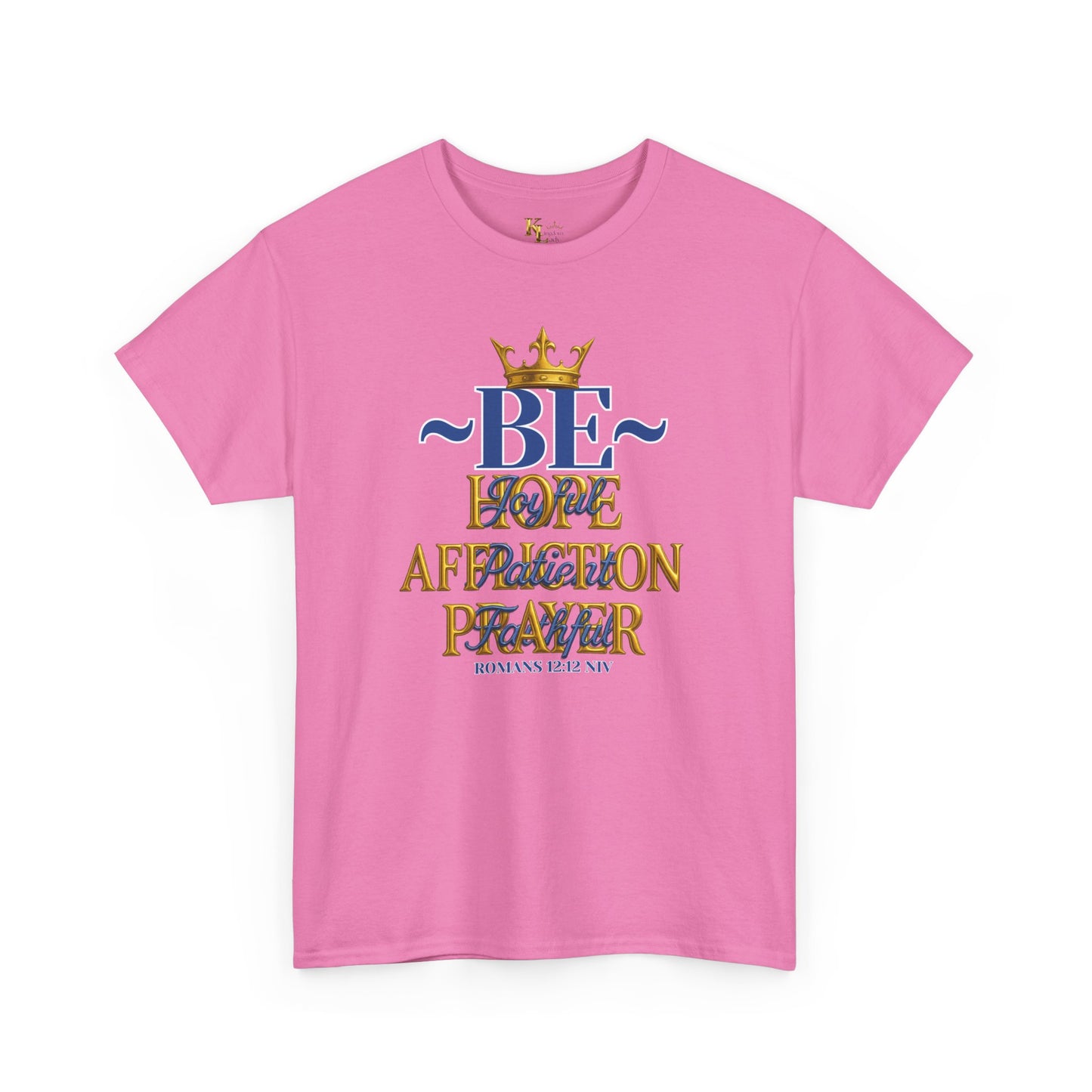 Romans 12:12 Unisex Heavy Cotton Tee with Inspirational Quote - Be joyful in Hope, Perfect Gift for Spiritual Seekers, Daily Wear, Encouragement, [...]