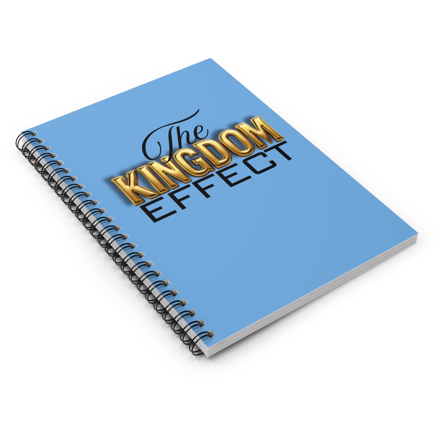 The Kingdom Effect Spiral Notebook Blue- Ideal for Students, Journals, Back to School, Writing Supplies, Gift for Writers, Unique Stationery