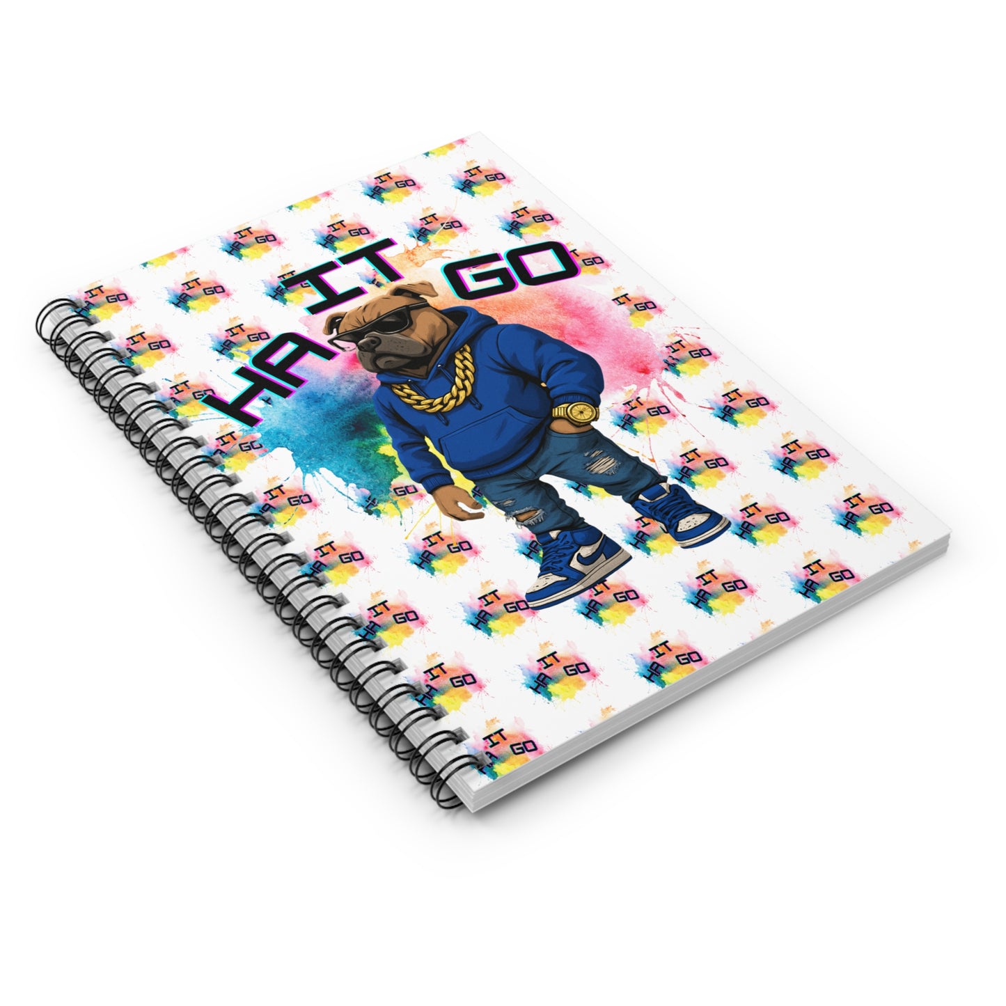 Ha It Go Vibrant Spiral Notebook - Fun and Functional, Perfect for Students, Artists, Gift for Birthdays, Hobbies, and Journaling