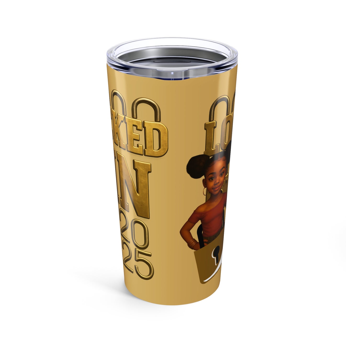 Locked In 2k25 Tumbler, Personalized Travel Mug, Fun Drinkware, Customizable Water Bottle, Gift for Teens, Unique Party Favor