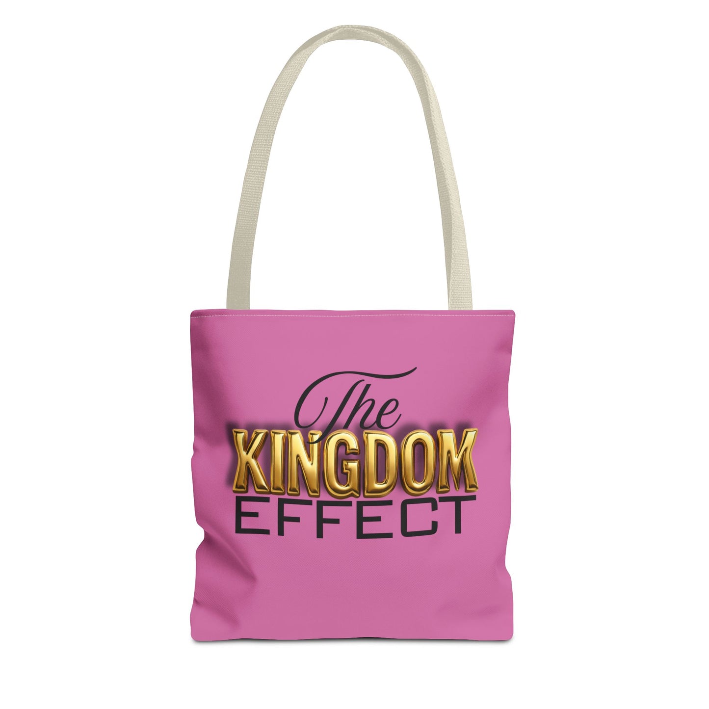 The Kingdom Effect, Pink Stylish Kingdom Effect Tote Bag, Eco-Friendly Shopping Bag, Gift for Kingdom Fans, Trendy Everyday Tote, Motivational Accessory